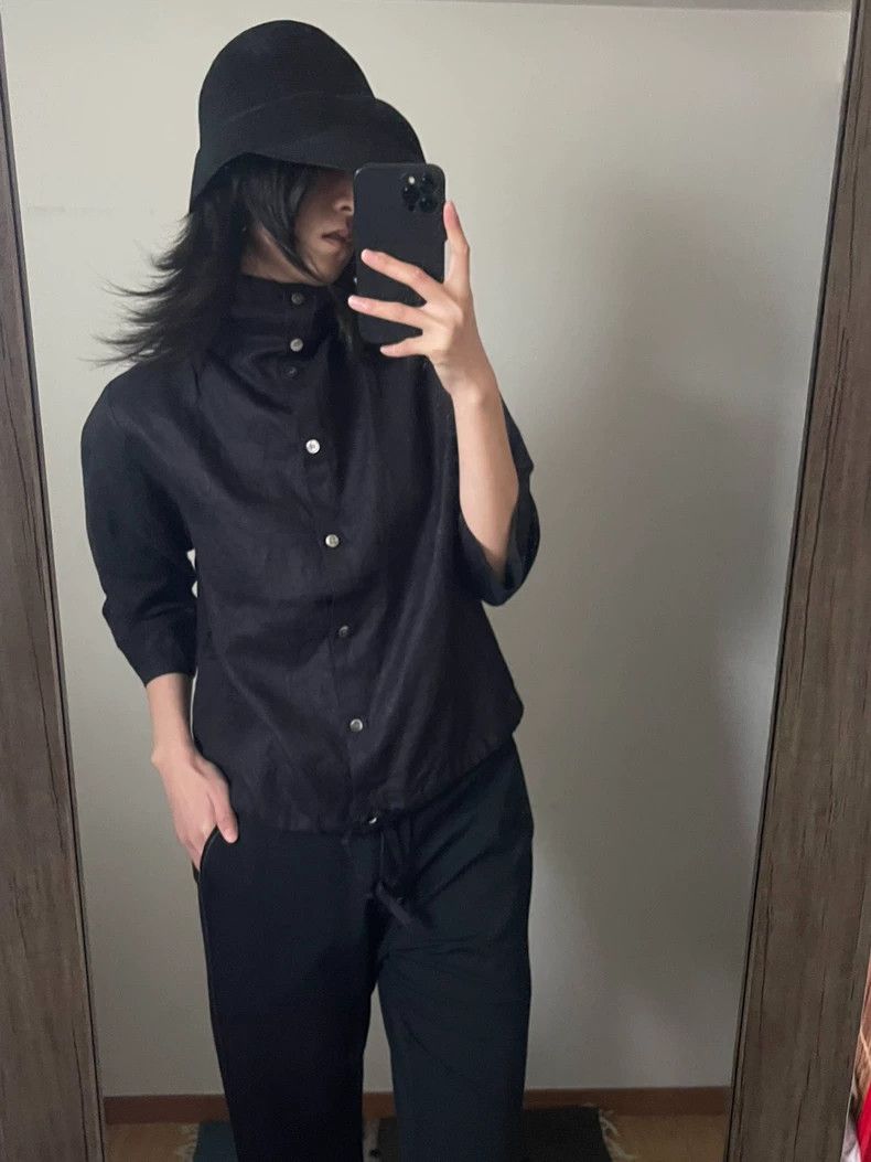 Yohji Yamamoto Yohji YamamotoCotton and linen turtleneck shirt 2503-Nextar Size US M / EU 48-50 / 2 - 1 Thumbnail