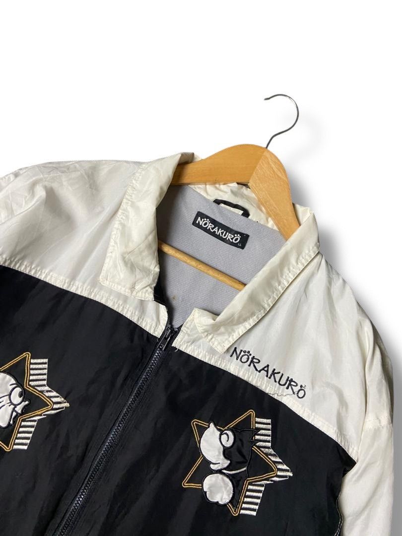 Japanese Brand Norakuro Black Lucky Embroidered Zip Up Jacket (172) Size US L / EU 52-54 / 3 - 7 Thumbnail