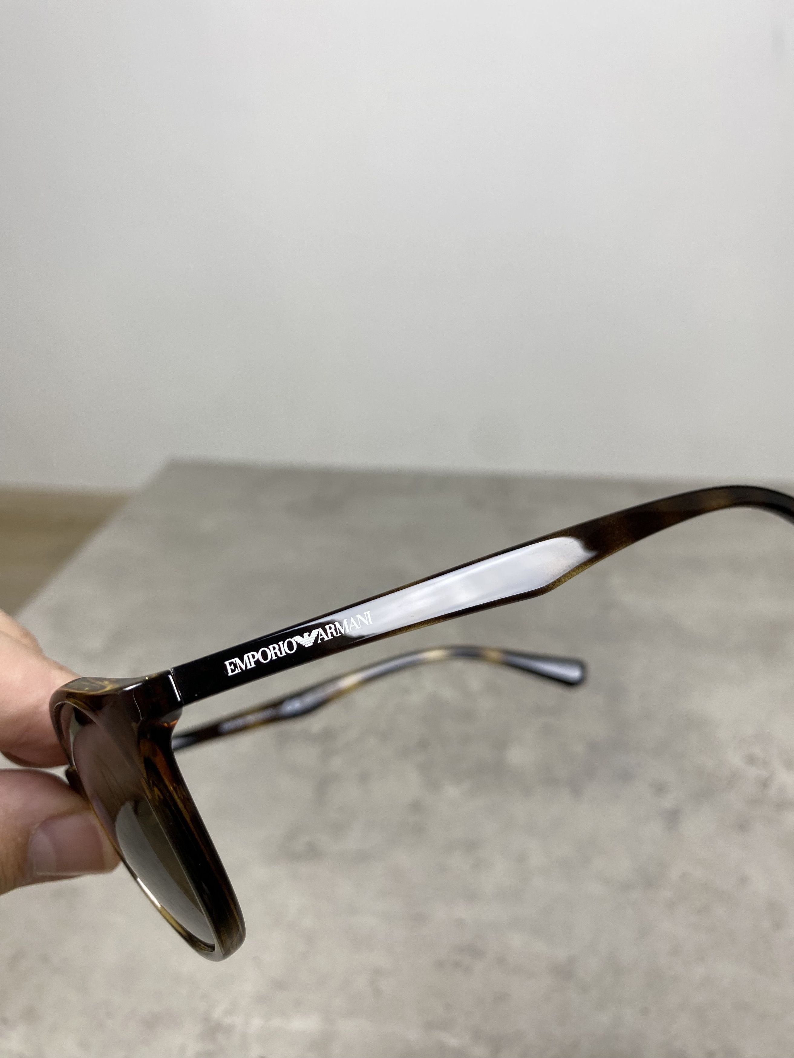 Emporio Armani Emporio Armani Acetate Brown Sunglasses Size ONE SIZE - 5 Thumbnail