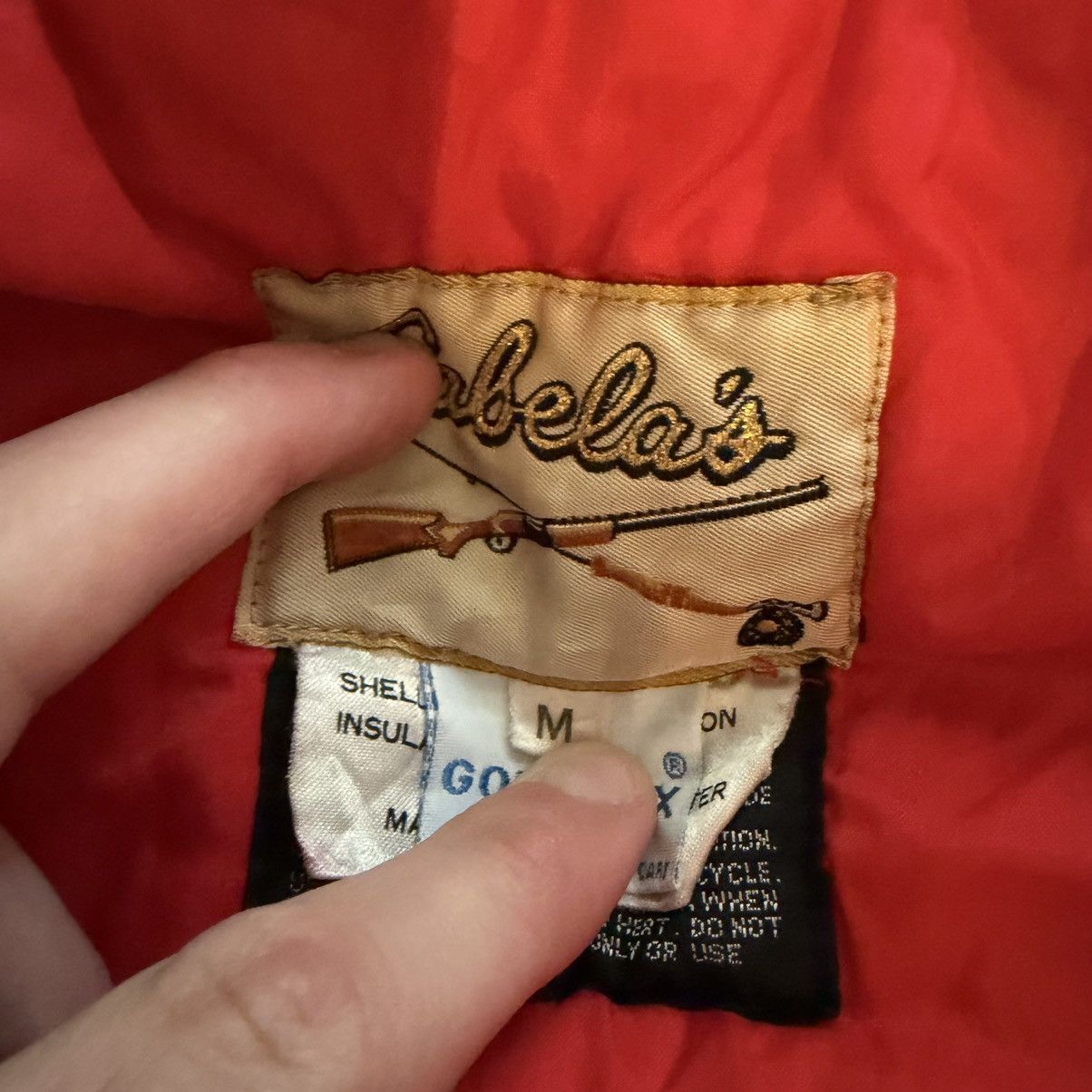 Cabelas Cabelas Goretex Red Puffer Jacket Size Medium Size US M / EU 48-50 / 2 - 6 Thumbnail