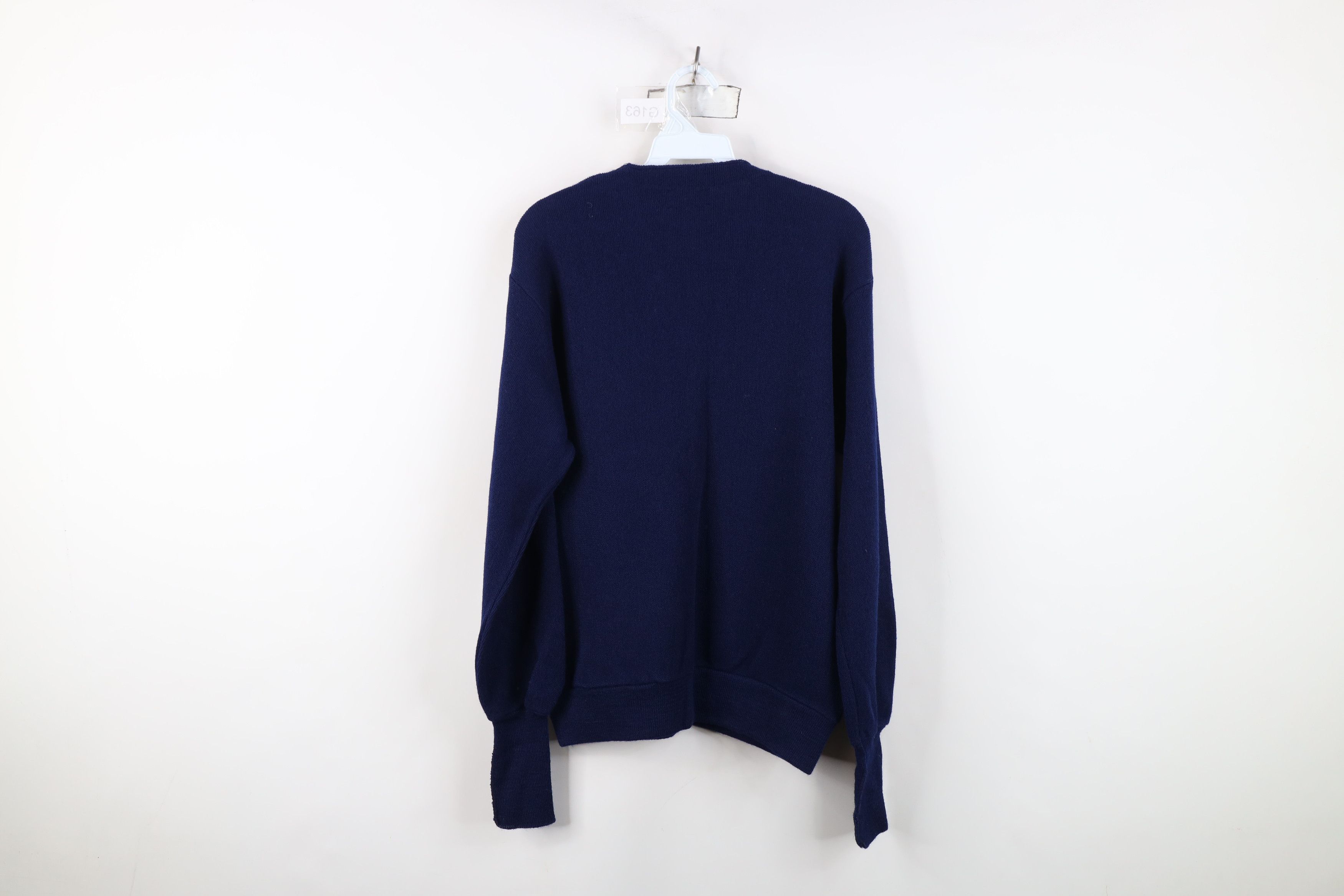 Vintage Deadstock Vintage 70s Streetwear Cardigan Sweater Blue USA Size US M / EU 48-50 / 2 - 8 Thumbnail