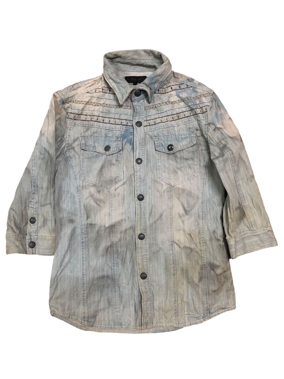 In The Attic In the Attic Punk Rockabilly Snap Button Ups Denim Shirt Size US S / EU 44-46 / 1 - 1 Thumbnail