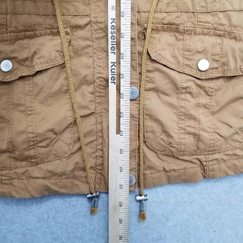 Other Cute Jacket Womens Medium Brown Vest Hooded Pockets Zip Size M / US 6-8 / IT 42-44 - 10 Thumbnail
