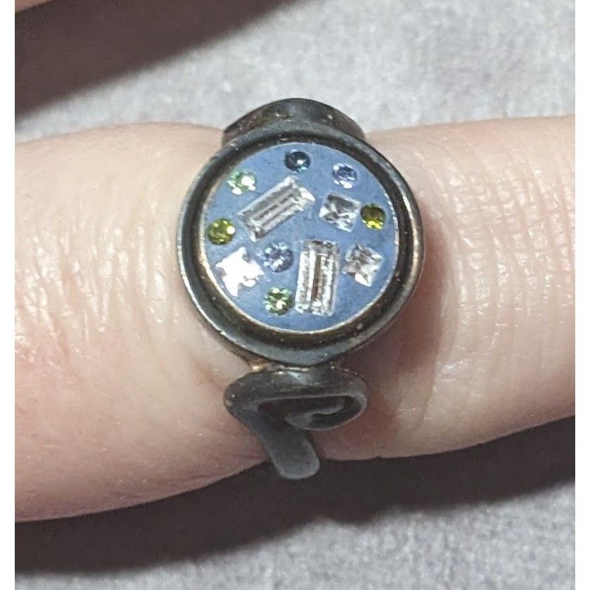 Other Spooky Gothic Kameleon Sterling Silver Ring with Removeable/ Size ONE SIZE - 6 Thumbnail