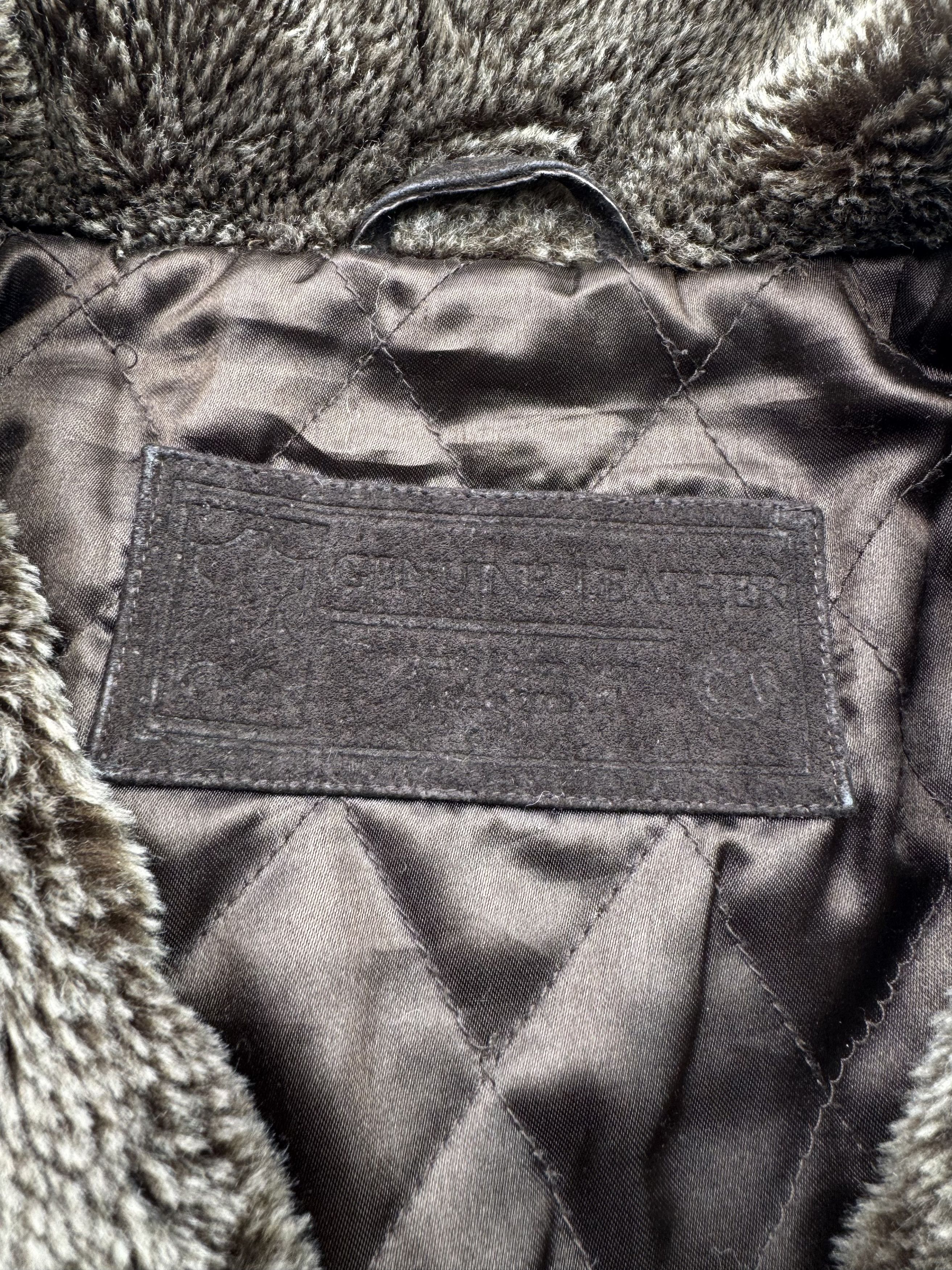 Vintage Vintage Suede Cropped Jacket With Faux SheepskinB310(V320)E2 Size M / US 6-8 / IT 42-44 - 5 Thumbnail