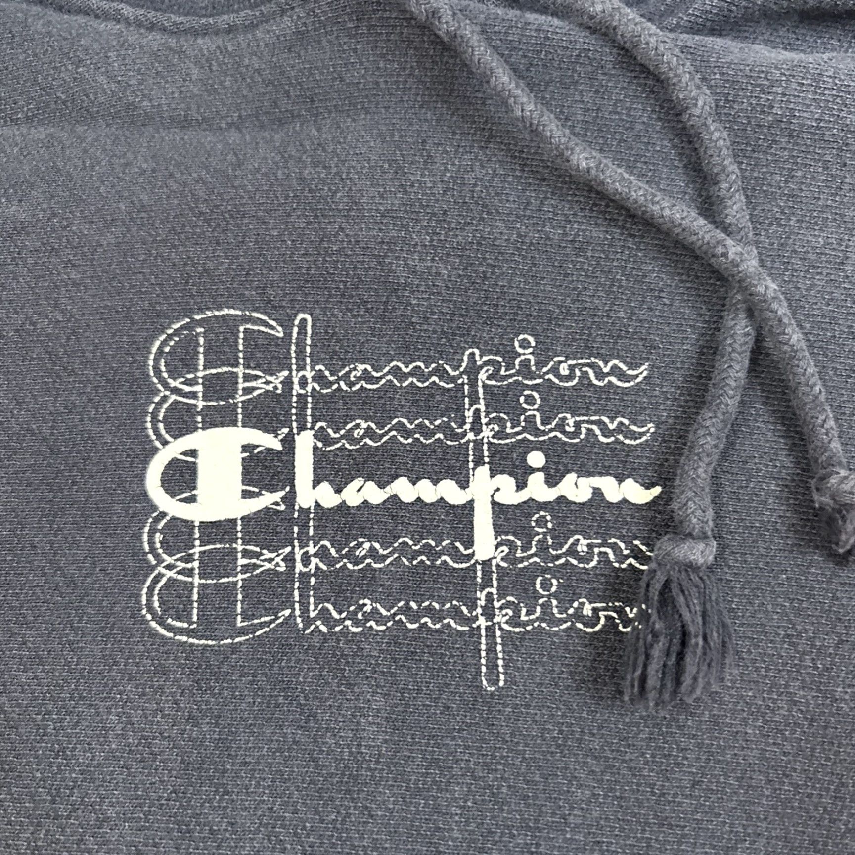 Champion Champion Hoodie Reverse Weave Men L Navy Blue Hooded Activewear Mens Size US L / EU 52-54 / 3 - 2 Thumbnail