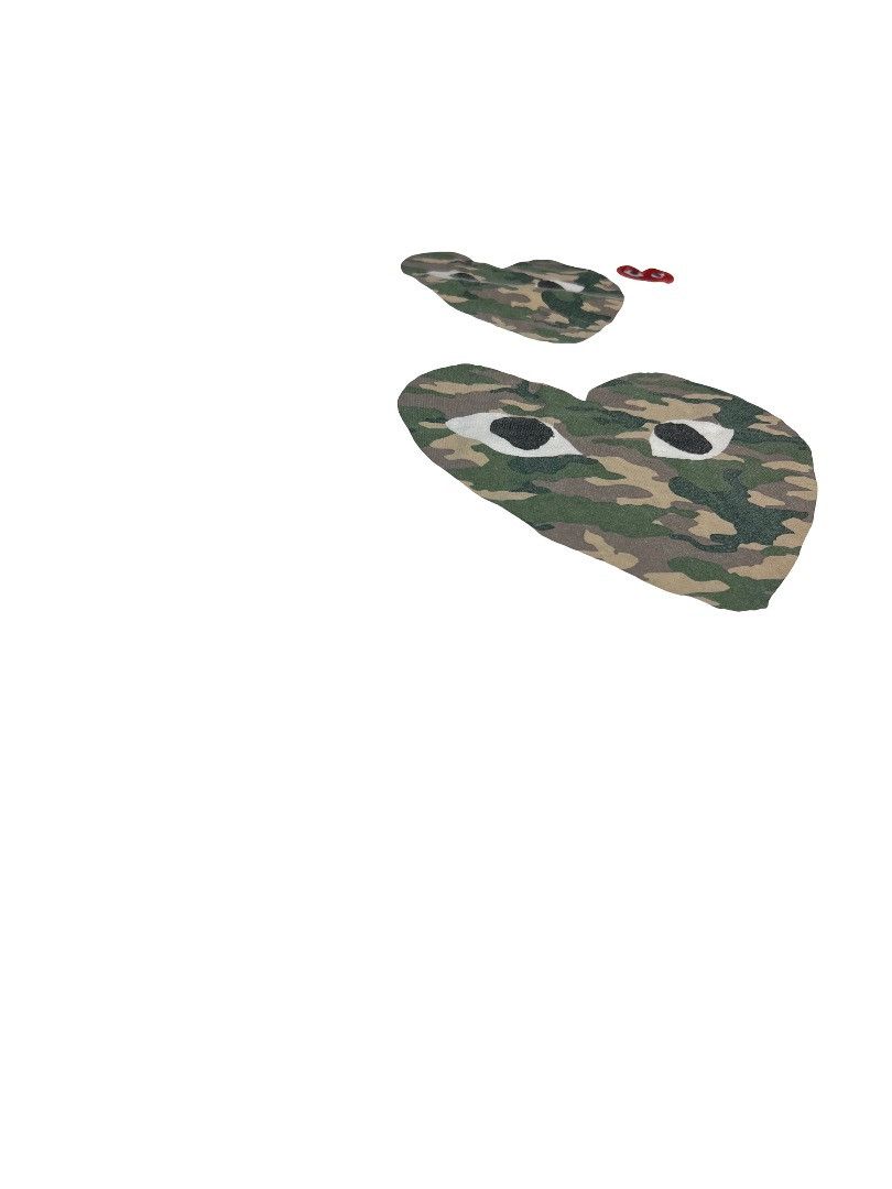 Comme des Garcons COMME des GARÇONS PLAY Camo Double Heart Tee Size XL Size US XL / EU 56 / 4 - 3 Thumbnail