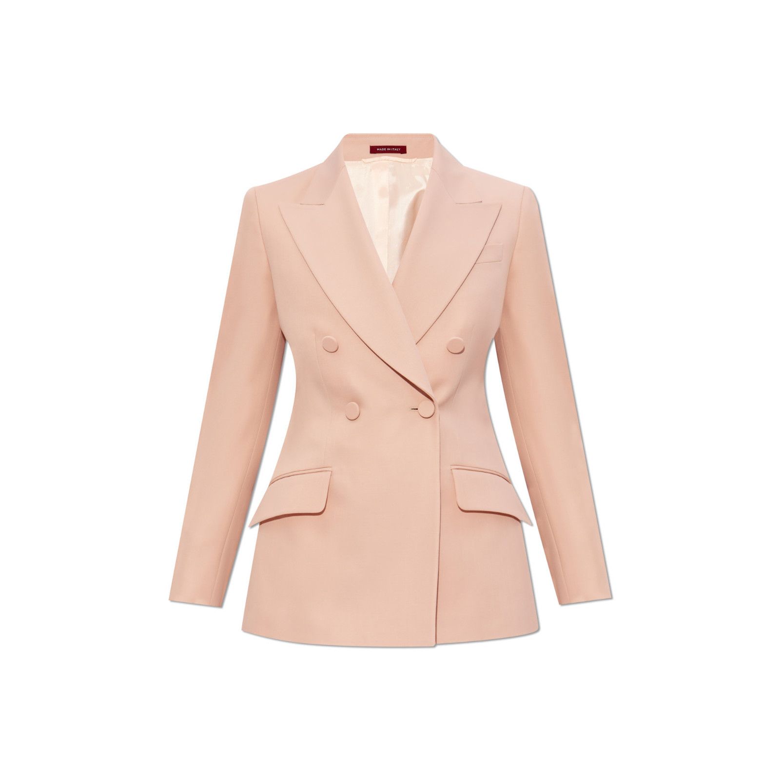 Gucci GUCCI $3700 Light Rose Wool Double Breasted Wool Blazer Jack Size ONE SIZE - 1 Preview