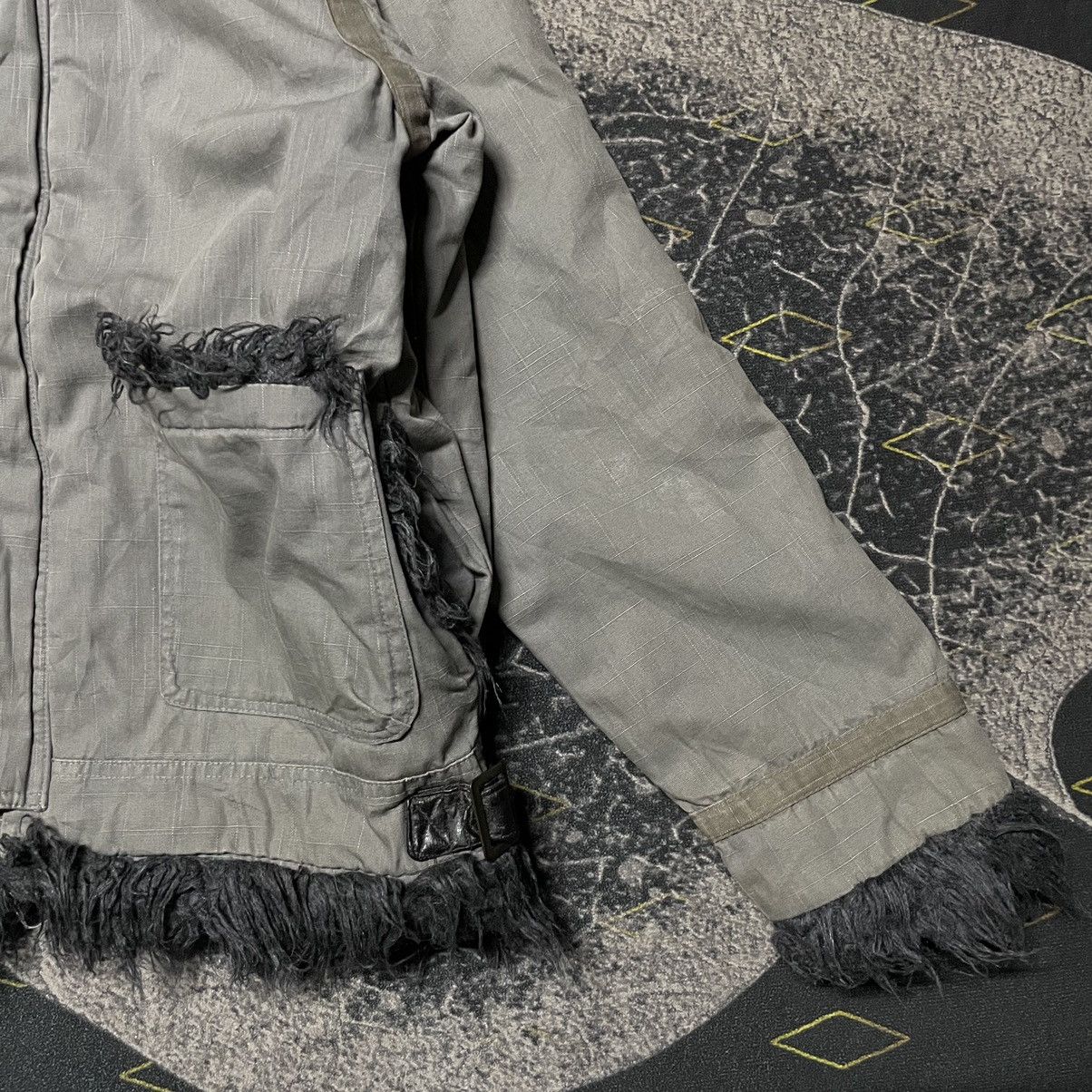 If Six Was Nine × Japanese Brand × Le Grande Bleu (L.G.B.) 💥Japanese Brand BW GIGGLE Buckle Neck Jacket Military Punk Size US M / EU 48-50 / 2 - 4 Thumbnail