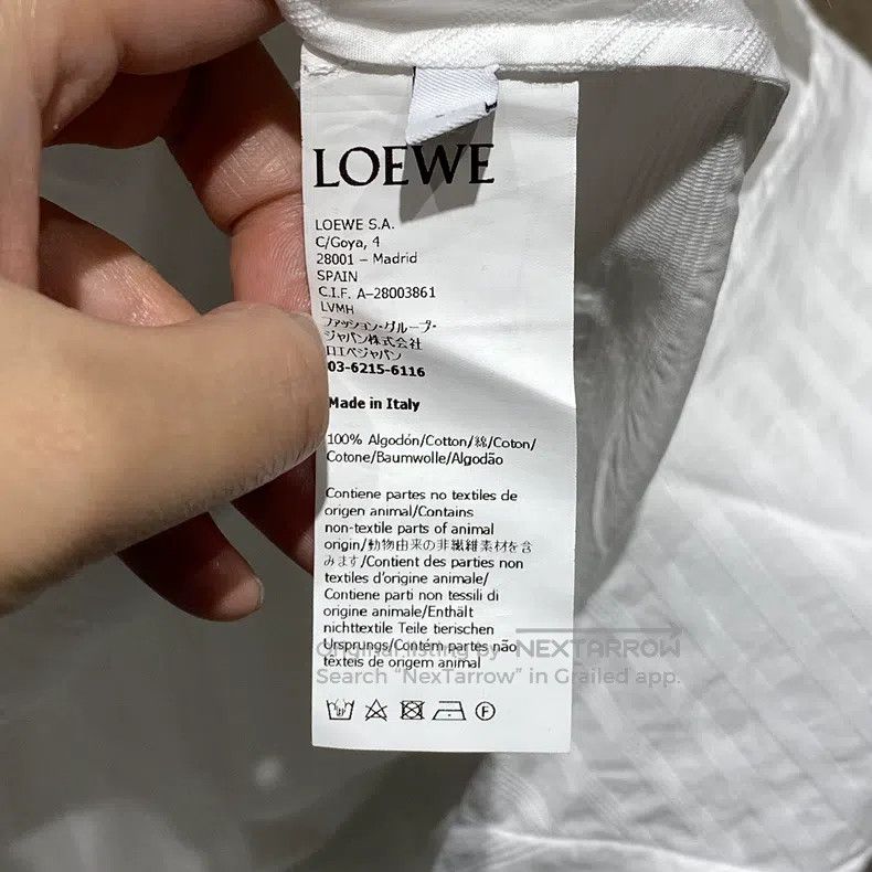 Loewe Loewe White Lock Chain Shirt Size 4XL / US 24-26 - 4 Thumbnail