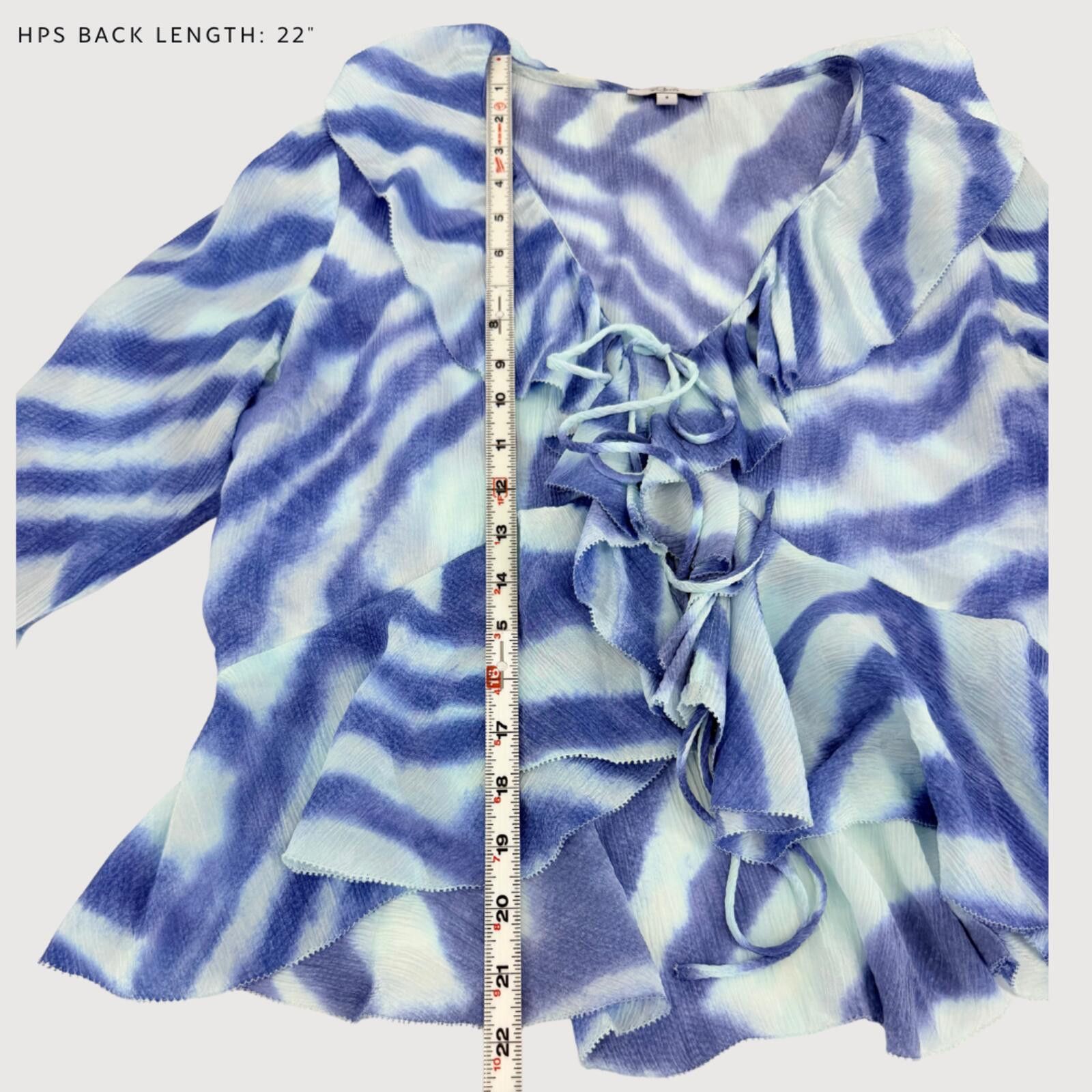 Rails Rails Nicoletta Watercolor Ruffle Tie Blouse S Size S / US 4 / IT 40 - 6 Thumbnail