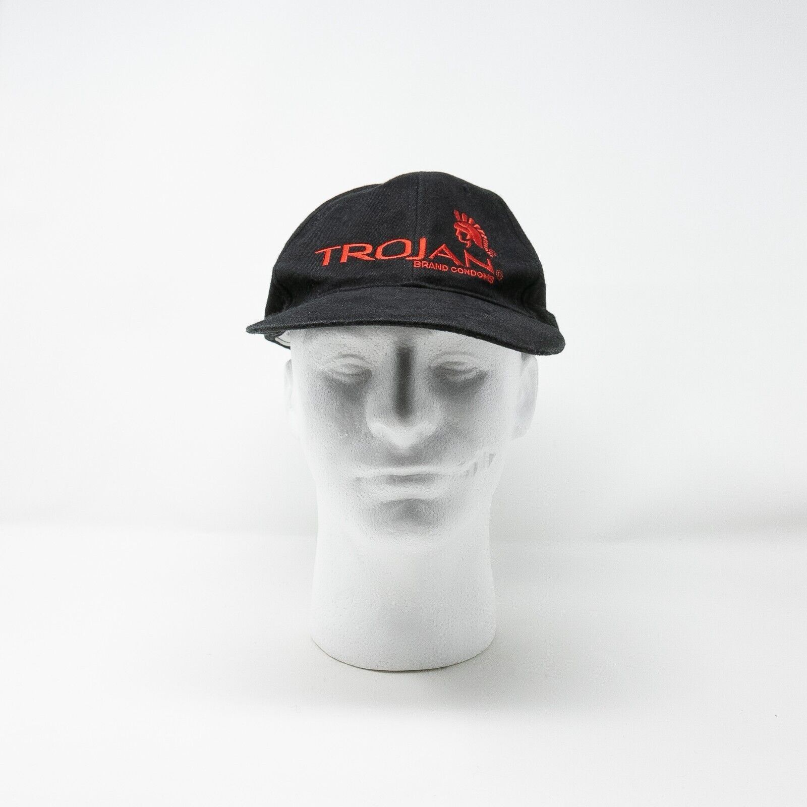 Vintage Vintage 90s Trojan Condoms Hat Snapback Baseball Distressed Size ONE SIZE - 1 Thumbnail