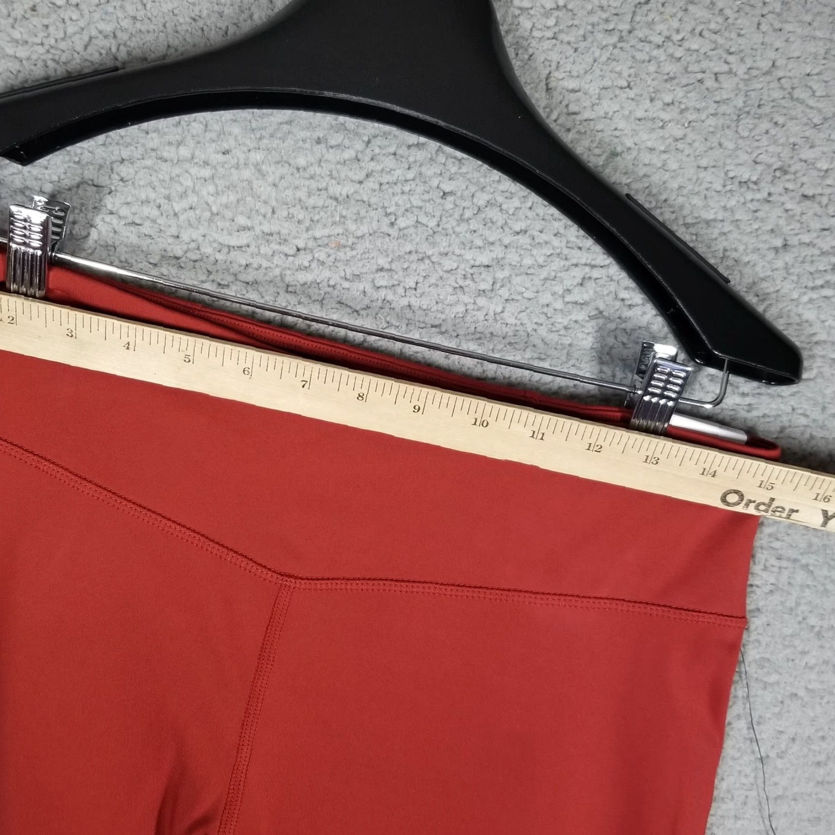 Nike VINTAGE Nike Women's Air Jordan Leggings Adult Large Red Sport Ankle 90s Girls Size 36" / US 14 / IT 50 - 3 Thumbnail