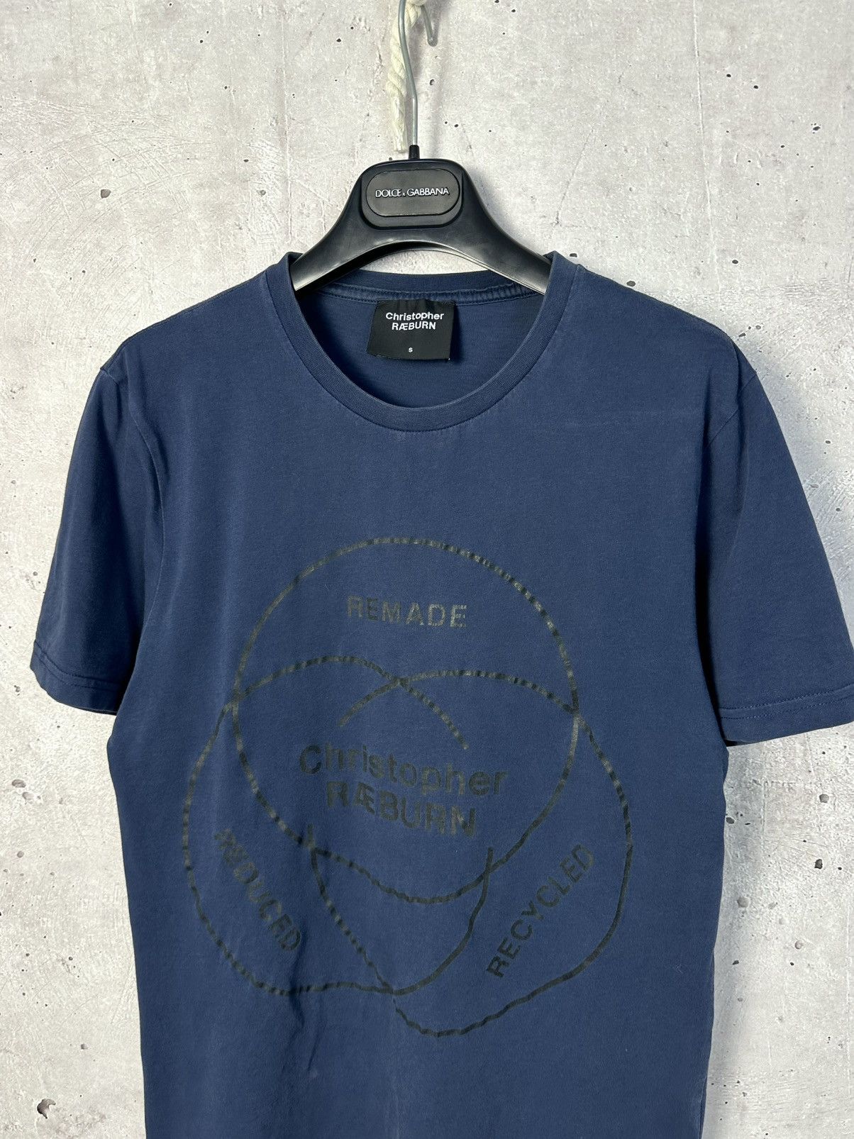 Christopher Raeburn Christopher Reaburn Printed Logo Blue Short Sleeve T-shirt Size US S / EU 44-46 / 1 - 2 Thumbnail