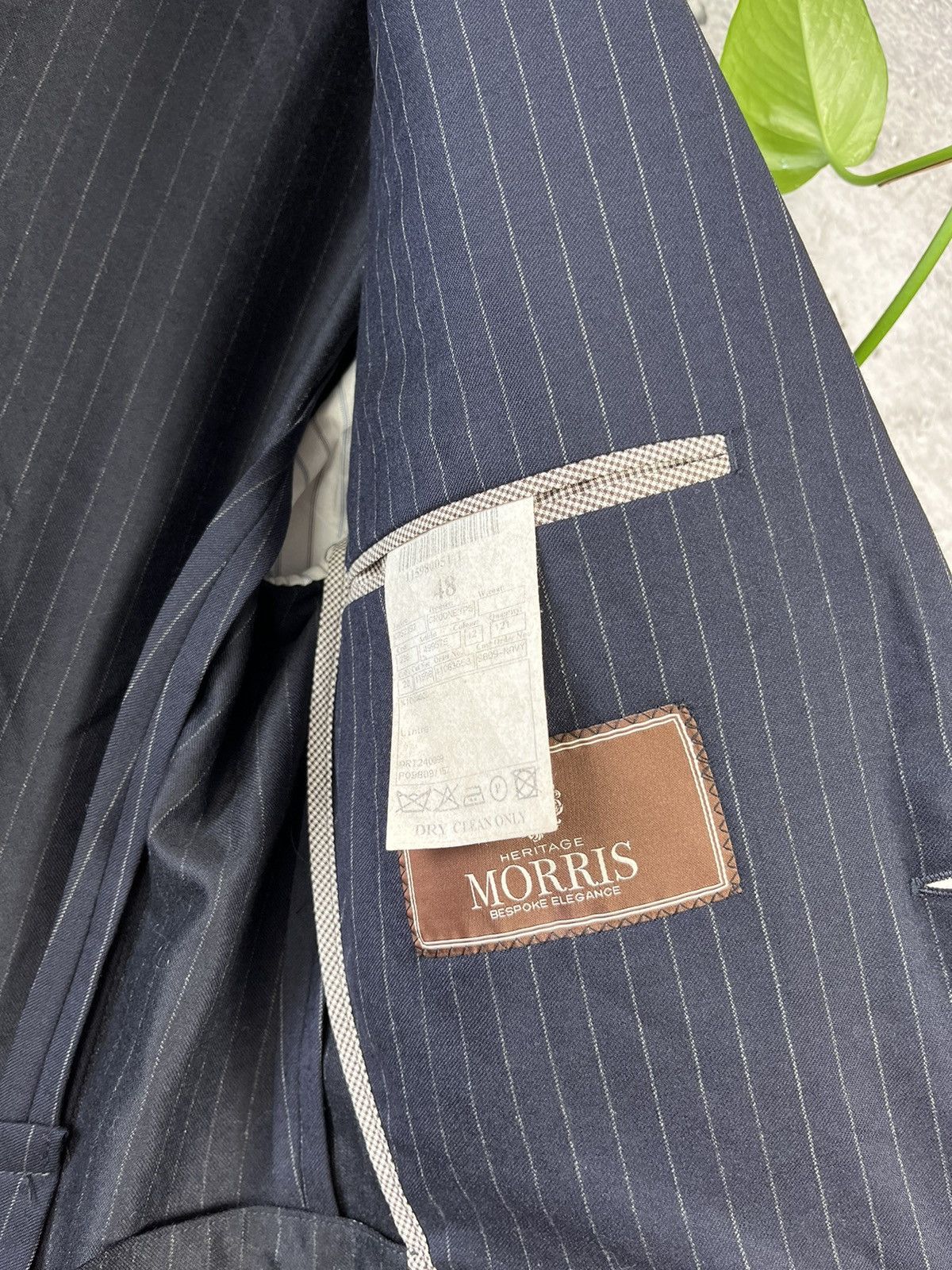 Morris × Vitale Barberis Canonico Morris - Wool Light Dandy Style Blazer 48 Size 48R - 6 Thumbnail