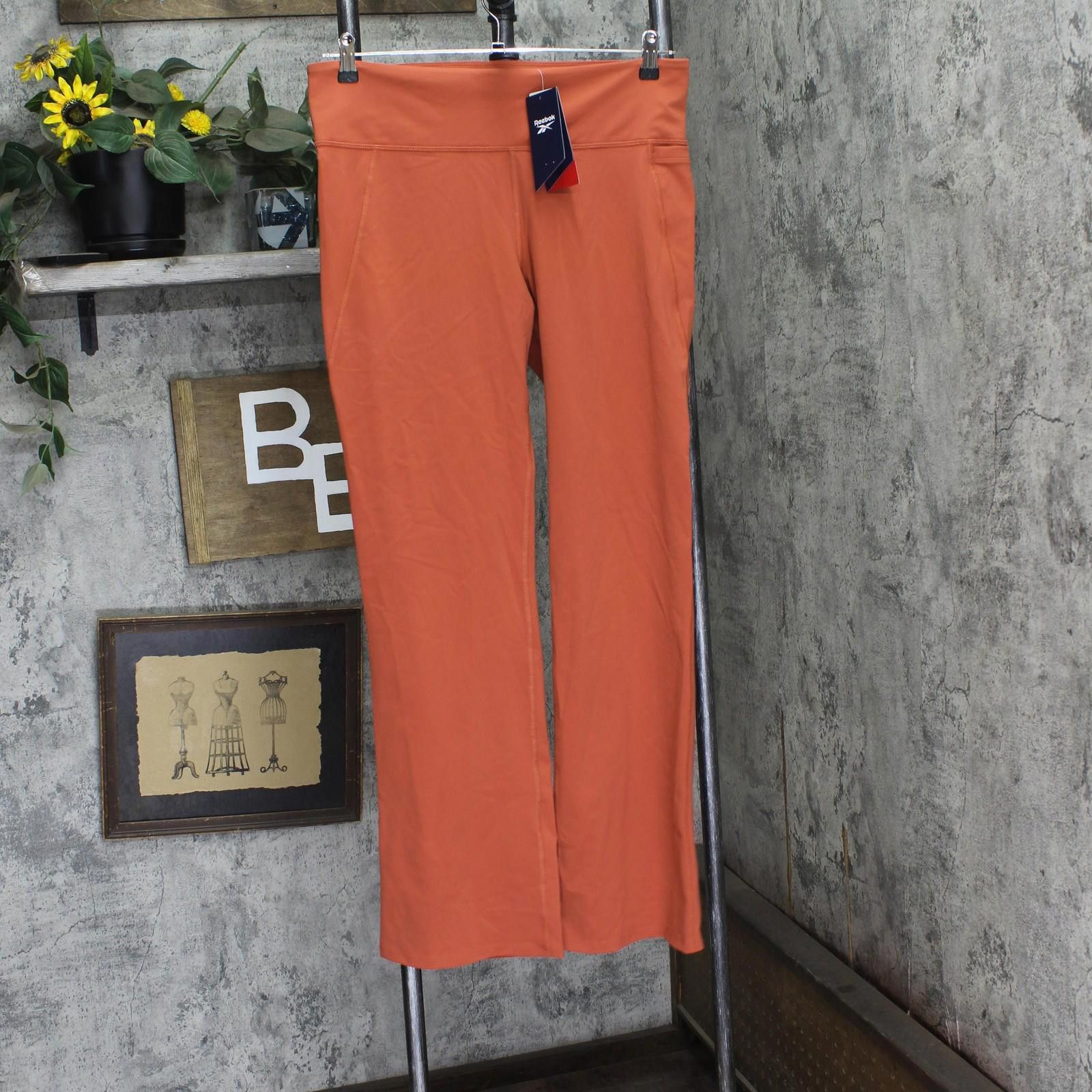 Nwt Reebok Mini-flare Pants 100205600 Brick Red Orange Xl