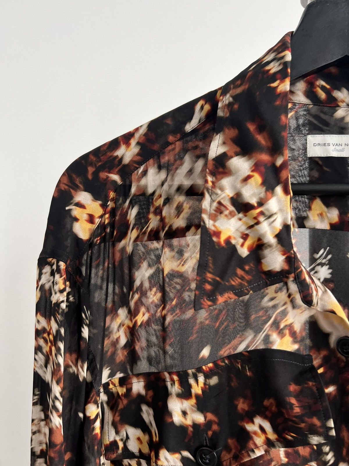 Dries Van Noten Distorted Floral Shirt Size US S / EU 44-46 / 1 - 2 Thumbnail