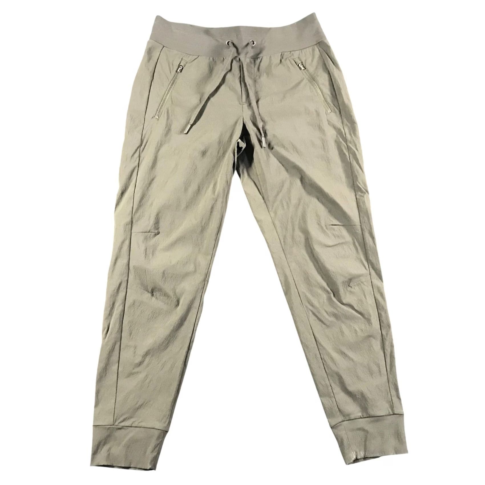 Athleta Athleta Jogger Pants Womens Olive Green Nylon Stretch 6 Adjustable Waist Pockets Tapered Leg Casual Activewear Size 28" / US 6 / IT 42 - 2 Thumbnail