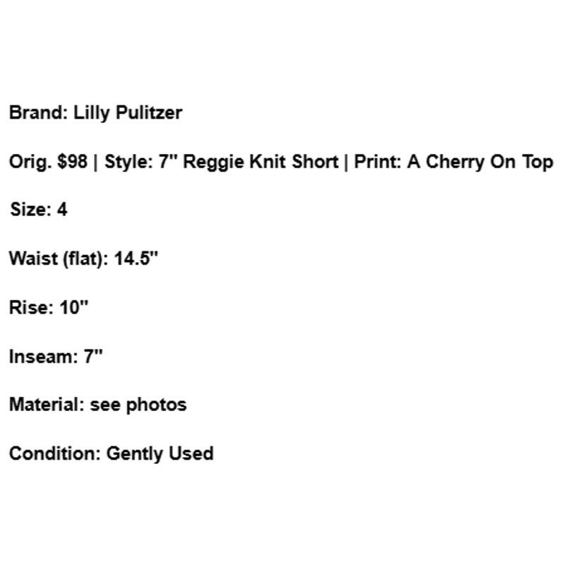 Lilly Pulitzer Lilly Pulitzer Reggie Knit 7" Shorts Floral Cherry Resort 4 Size 27" / US 4 / IT 40 - 6 Thumbnail