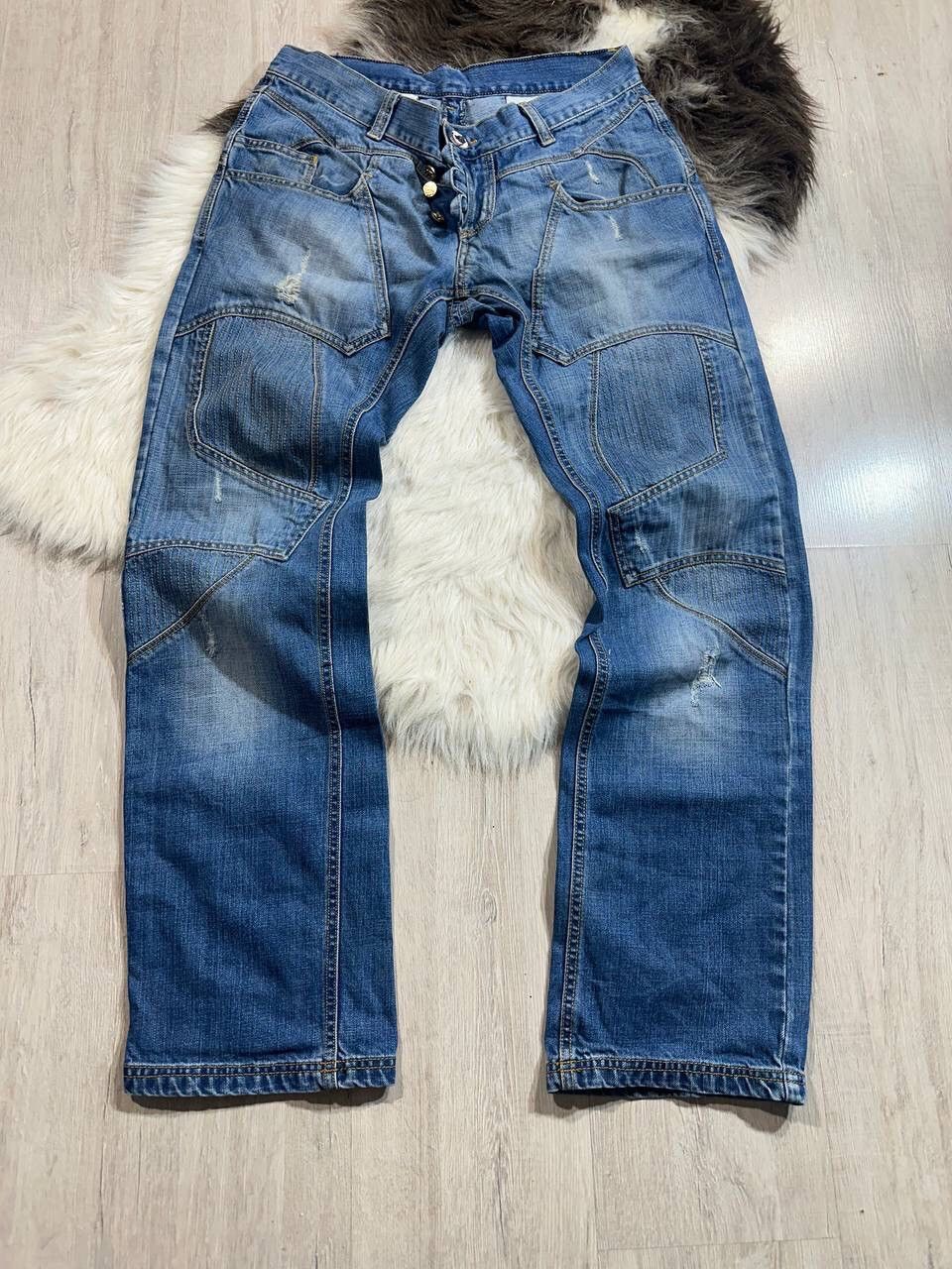 Vintage Crazy Vintage Avantgarde Jeans Size US 31 - 2 Thumbnail