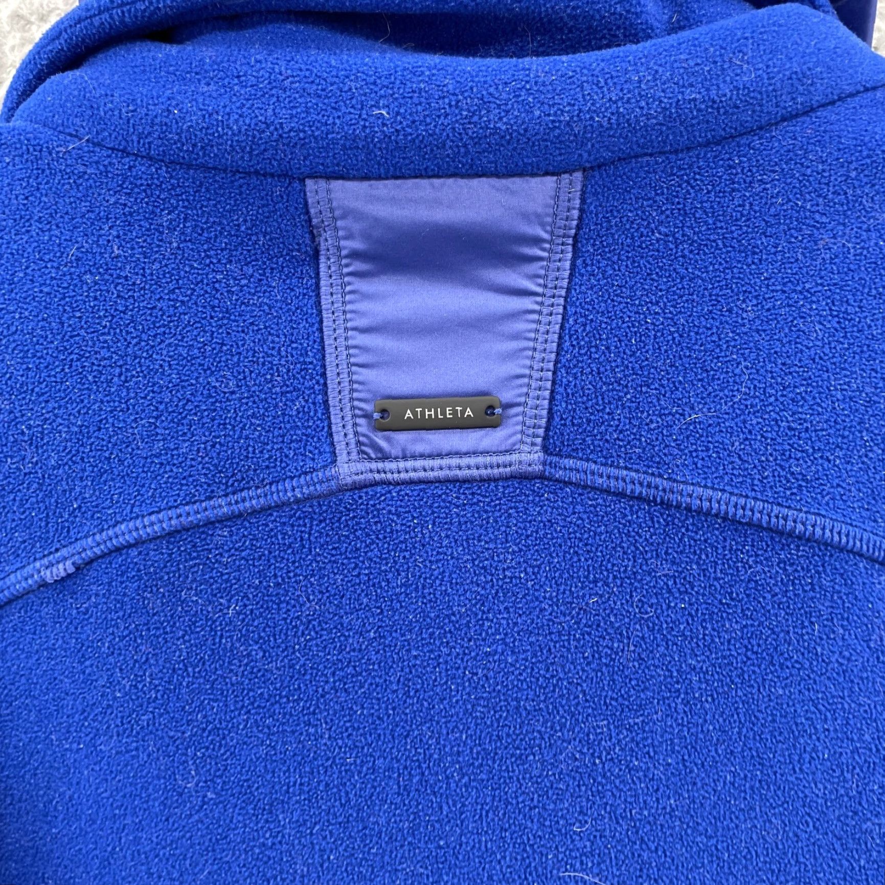 Athleta Athleta Jacket Womens Med Blue Running Fleece Gorpcore Futuristic Athleisure Gym Shirt Women Medium Blue Gorpcore Futuristic Athletic Jacket Size M / US 6-8 / IT 42-44 - 7 Thumbnail