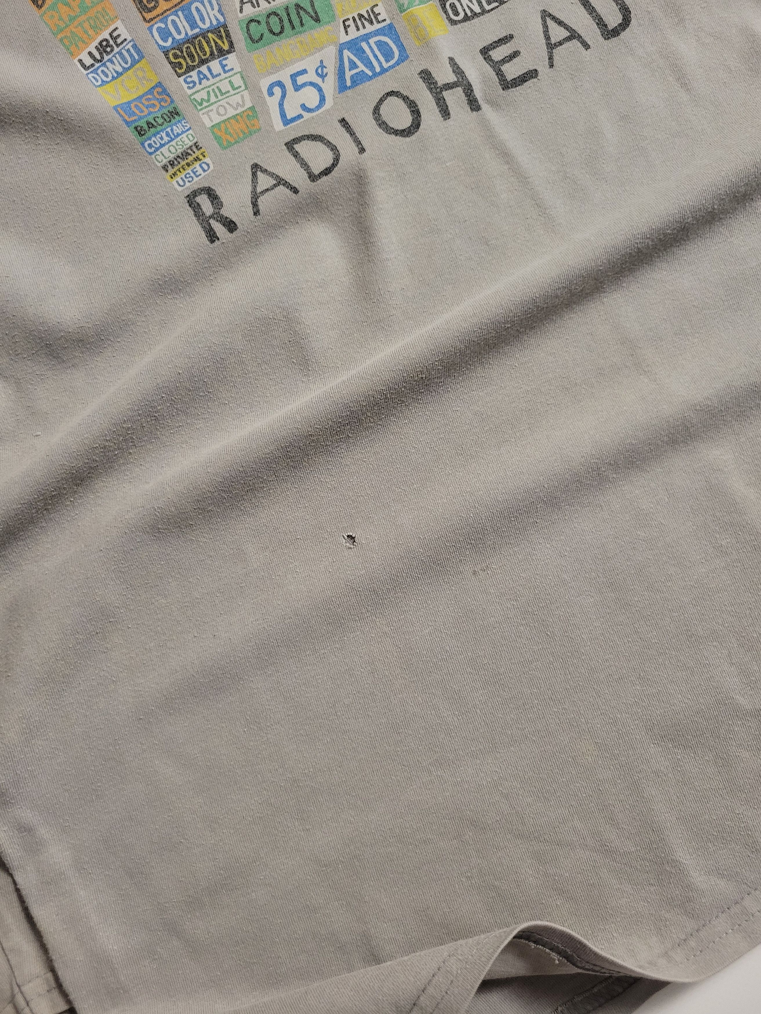 Band Tees 00s Faded Radiohead Hail To The Thief Thom Yorke Longsleeve Size US L / EU 52-54 / 3 - 4 Thumbnail