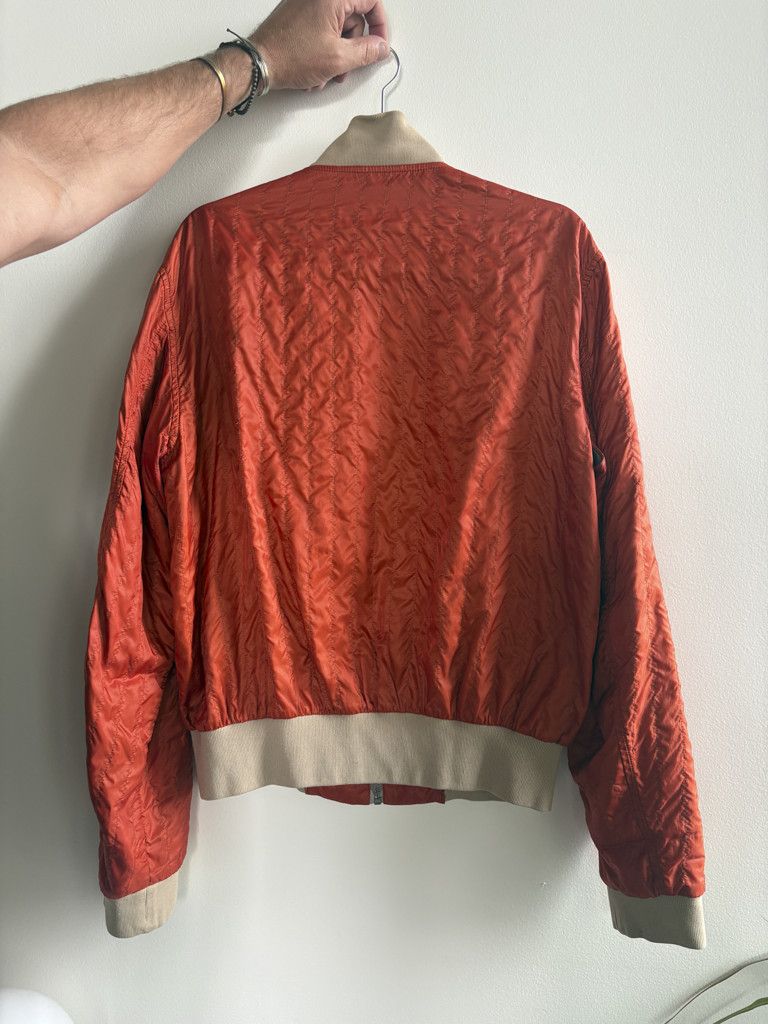 Prada Orange Nylon Racing Bomber Jacket Size US M / EU 48-50 / 2 - 4 Thumbnail