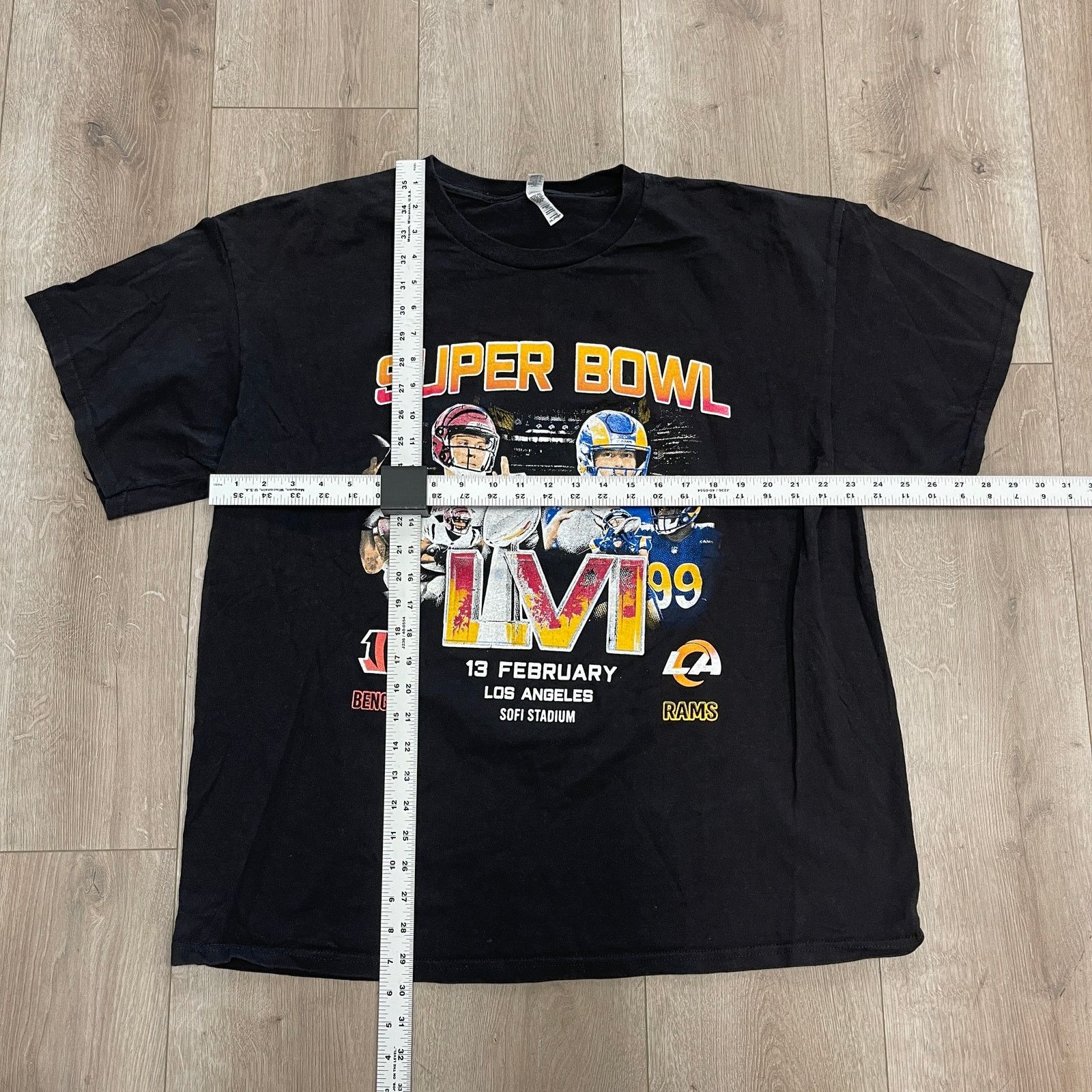 Vintage 2022 Super Bowl LVI Bengals Rams Tee T Shirt Black Size XXL Size US XXL / EU 58 / 5 - 3 Thumbnail