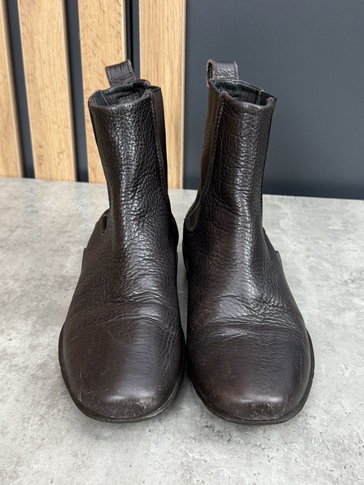 Giorgio Armani Giorgio Armani Brown Leather Chelsea Ankle Boots Unisex 39 Size US 6.5 / EU 39-40 - 6 Thumbnail