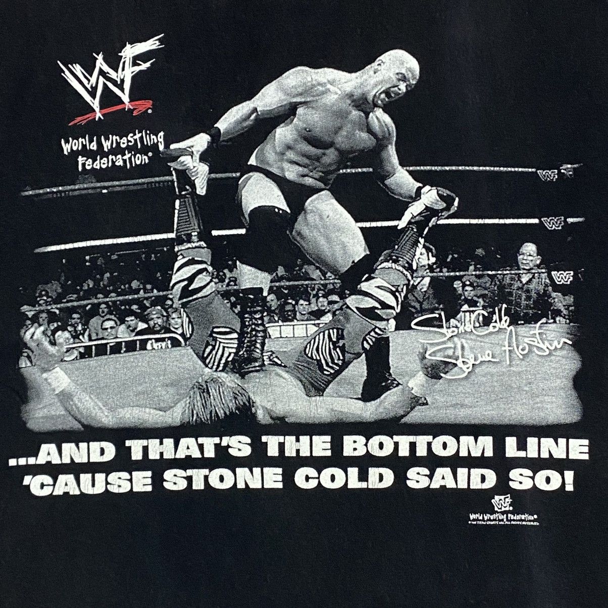 Alstyle × Vintage × WWF Vintage 90's wwf wrestling stone cold steve austin Size US L / EU 52-54 / 3 - 2 Thumbnail