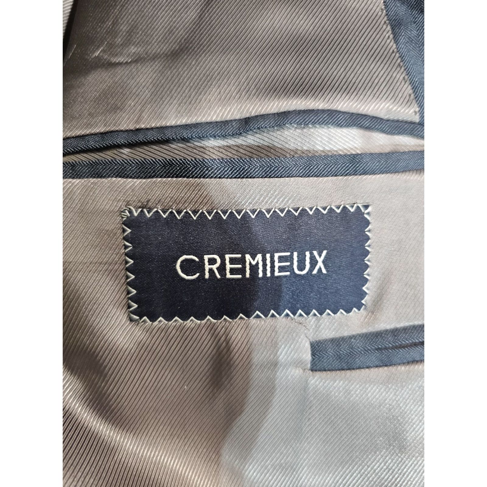 Cremieux Daniel Cremieux Collection Loro Piana Super 130s Suit Jacket Mens Blue 43L Blazer Jacket Single-Breasted Notch Lapel Wool Wool Blend 43 Chest Regular Size 46R - 5 Thumbnail