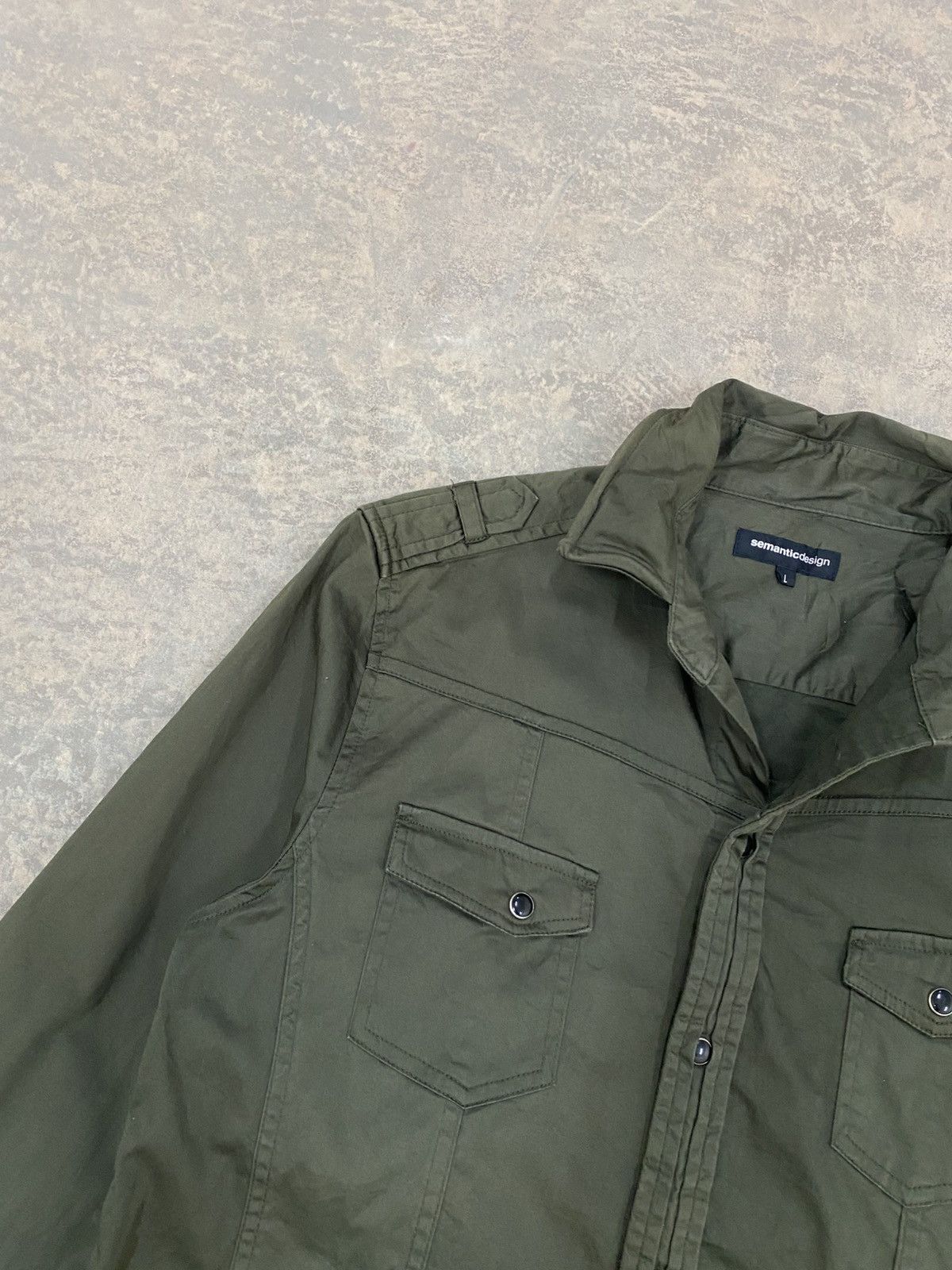 Le Grande Bleu (L.G.B.) 2000s Semantic Design Military Shirt hysteric punk grunge Size US M / EU 48-50 / 2 - 7 Thumbnail