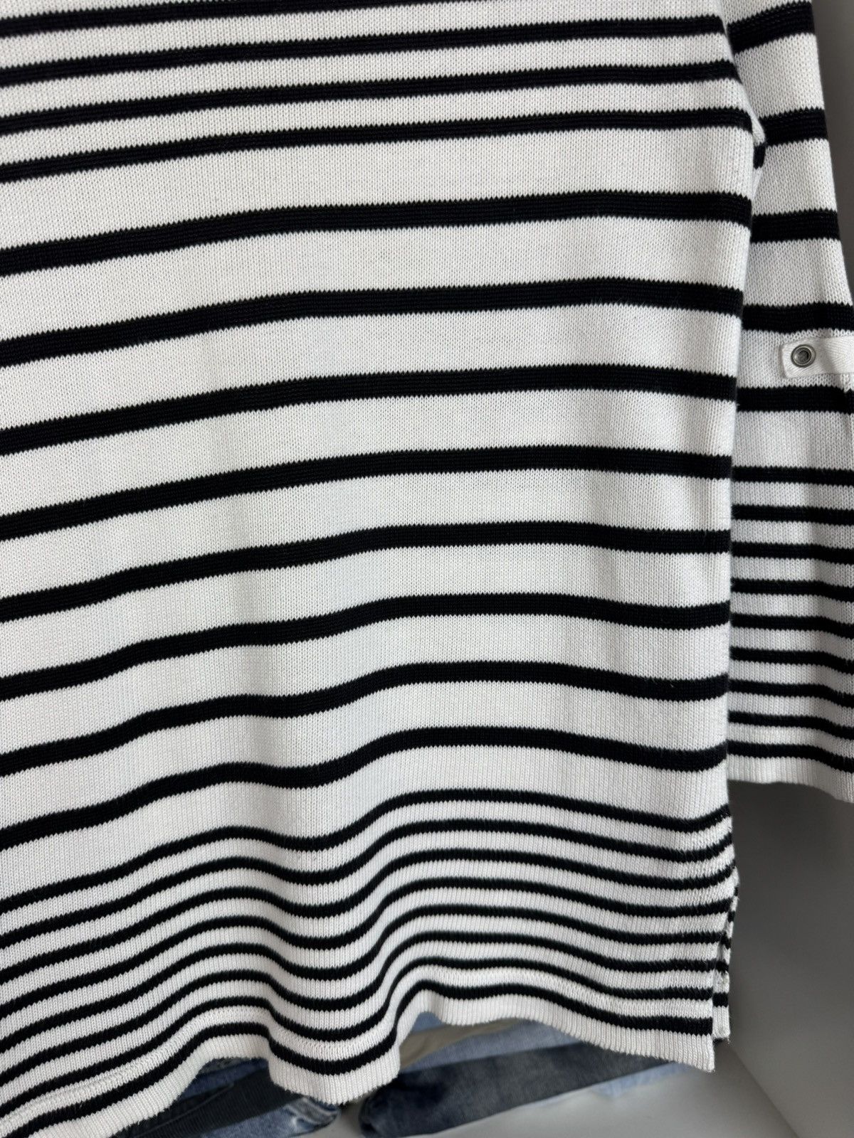 Jean Paul Gaultier Jean Paul Gaultier JPG Jeans Striped Zip-Up Cardigan Sweater Size S / US 4 / IT 40 - 22 Thumbnail