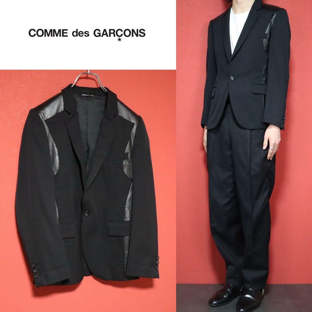 Comme Des Garcons Noir 06aw Leather Panel Jacket Size Ss in Black, Men's (Size Xs)