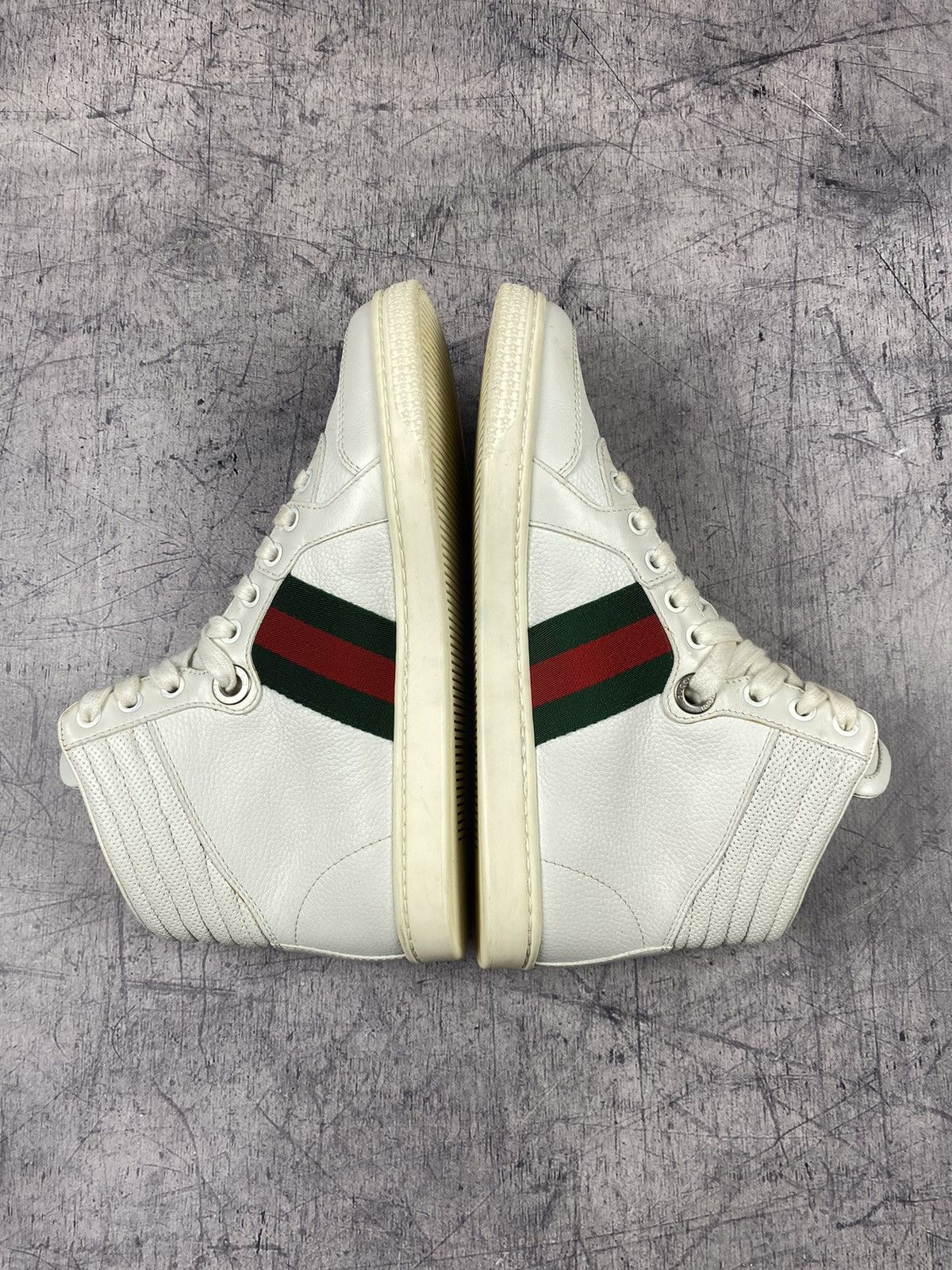 Gucci Gucci Hi-Top Sneakers Shoes Size US 6 / EU 39 - 9 Thumbnail