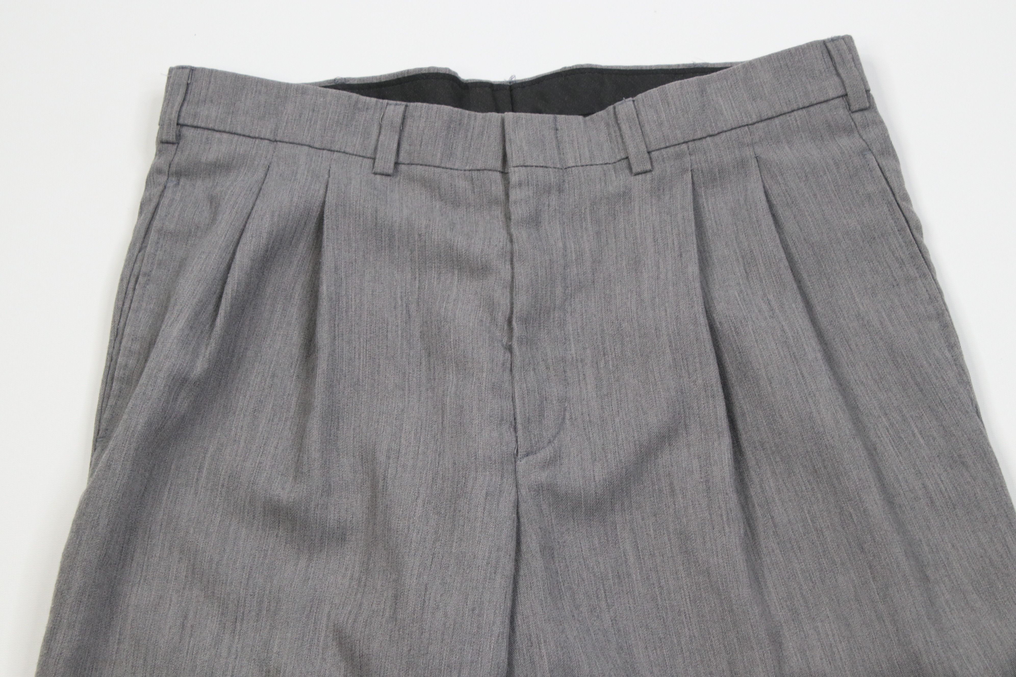 Vintage Vintage 90s Streetwear Gabardine Blend Knit Chino Pants Size US 32 / EU 48 - 2 Thumbnail