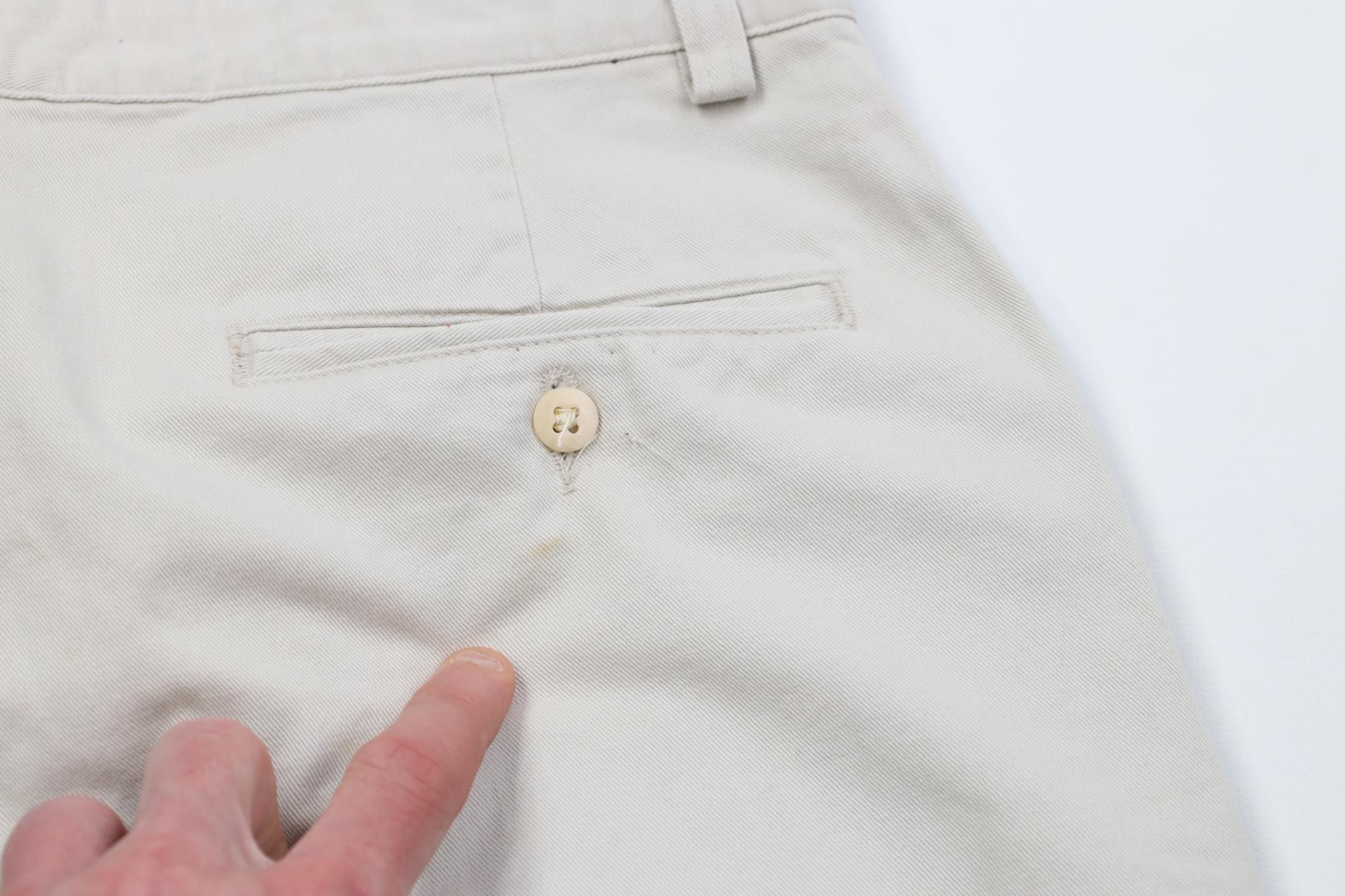 Polo Ralph Lauren Vintage 90s Ralph Lauren Martin Chino Pants Cotton Stone USA Size US 32 / EU 48 - 17 Thumbnail