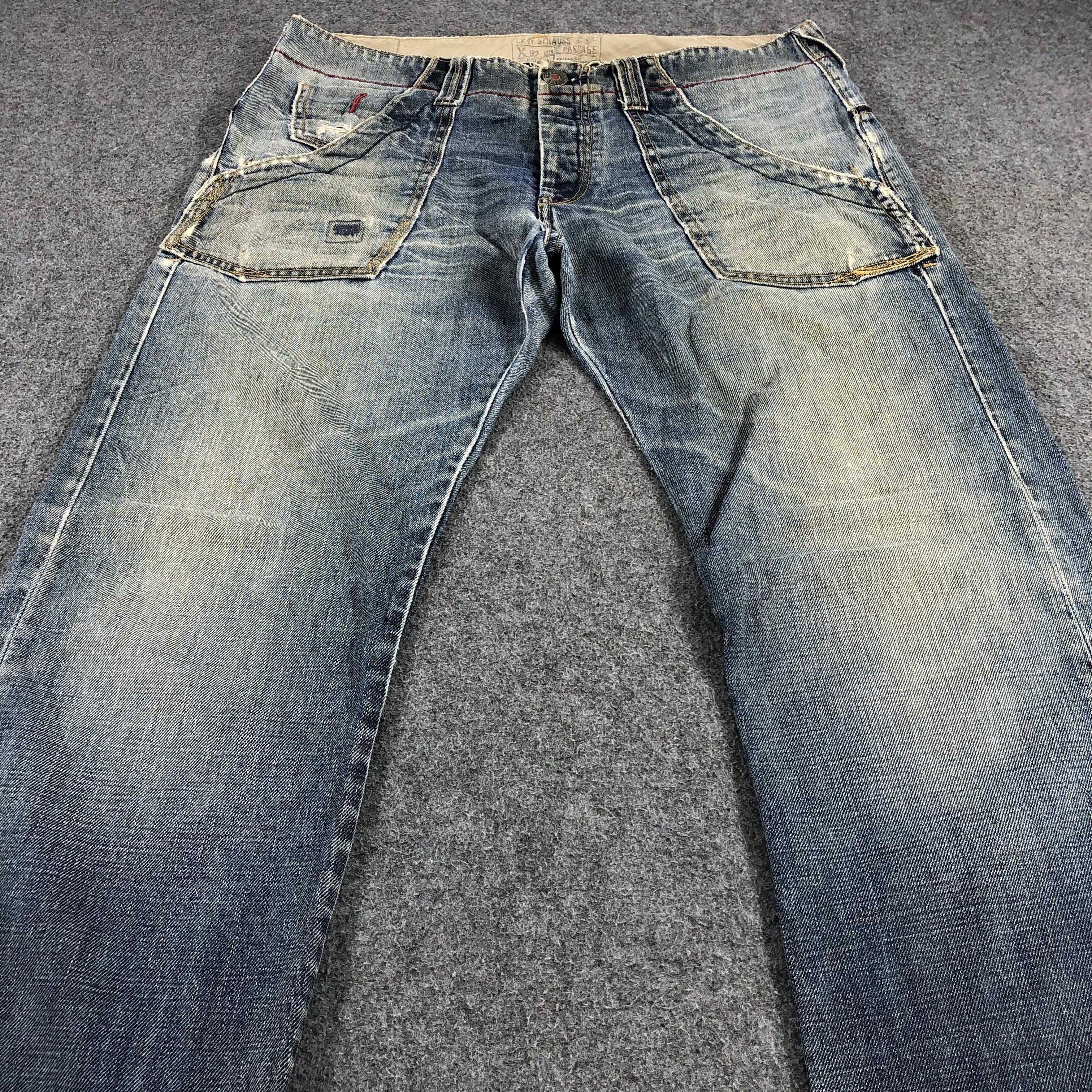 Levi's Vintage Levis San Francisco Jeans Faded Blue Denim KJ456 Size US 34 / EU 50 - 3 Thumbnail
