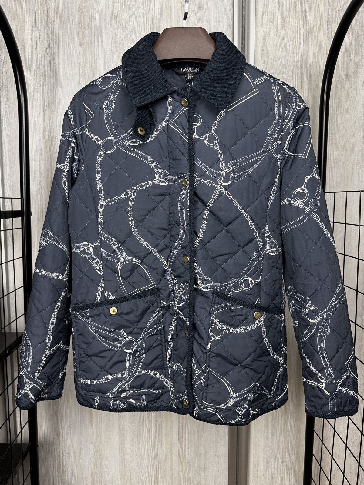 Lauren Ralph Lauren LAUREN RALPH LAUREN Black label Belting Print Quilted Jacket Size S / US 4 / IT 40 - 2 Thumbnail