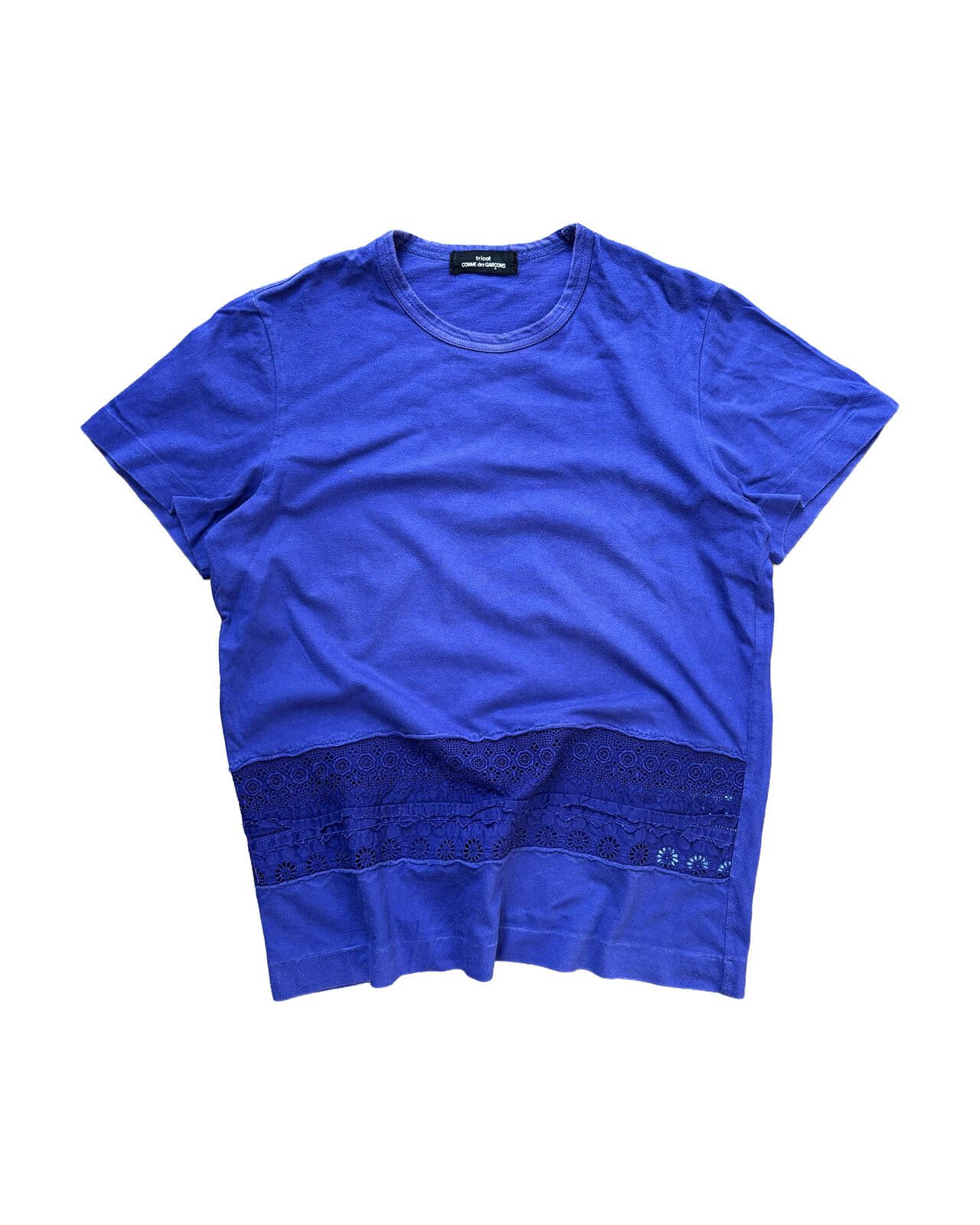 Comme des Garcons Tricot Comme des Garçons Lace Tee Purple Japan Small Size S / US 4 / IT 40 - 1 Thumbnail
