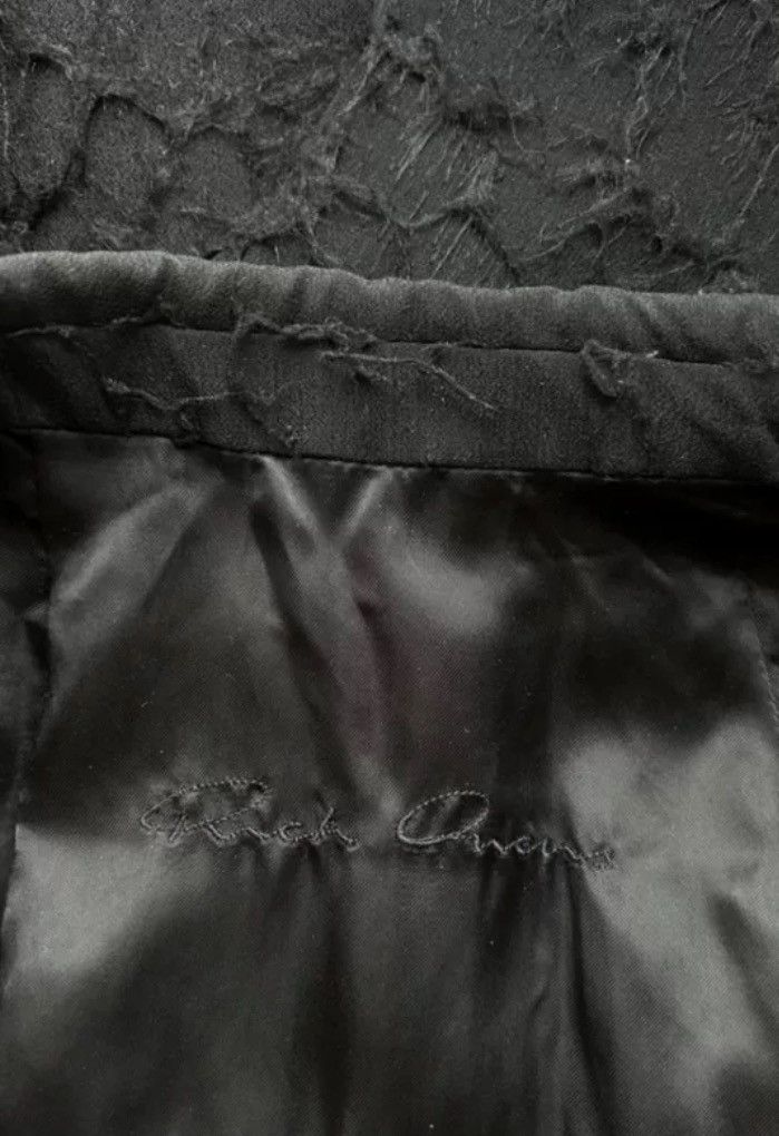 Rick Owens Rick Owens early silk shattered texture dark suit jacket Size US M / EU 48-50 / 2 - 5 Thumbnail