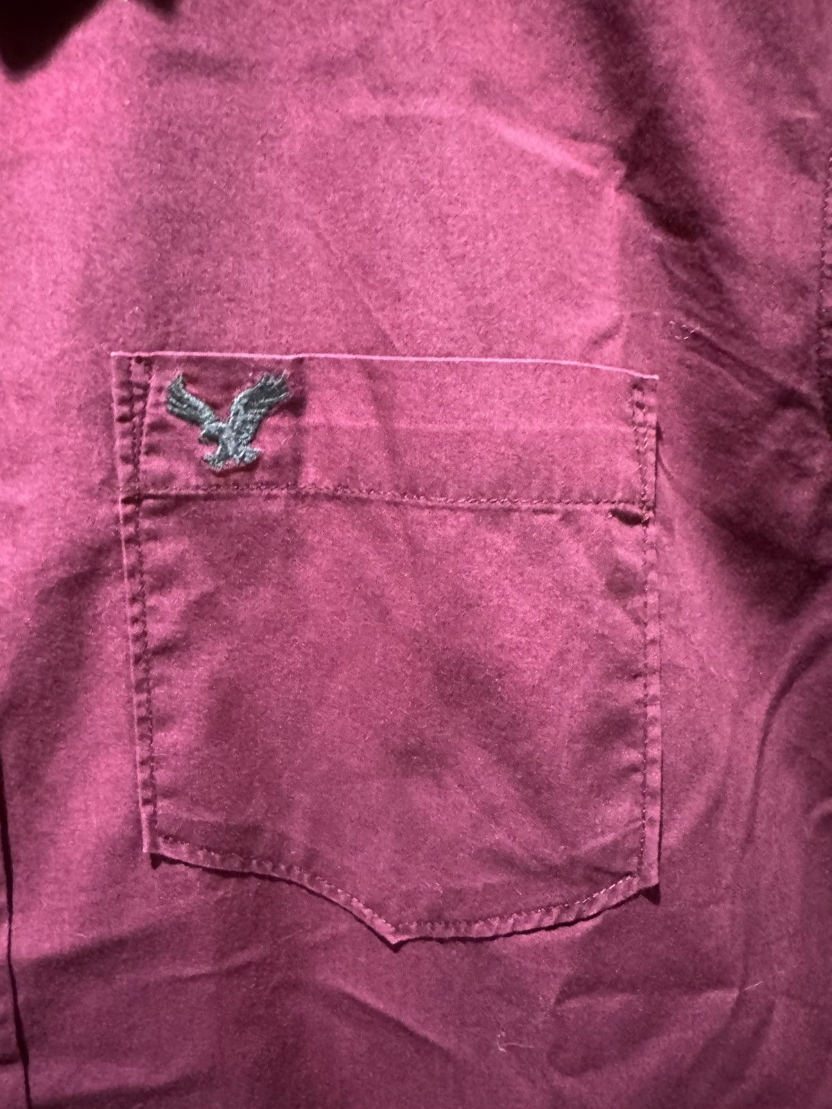 American Eagle Outfitters Vintage Burgundy American Eagle Button Up XS Maroon Button Size US XS / EU 42 / 0 - 3 Thumbnail