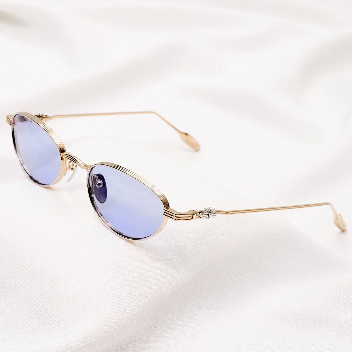 Chrome Hearts CHROME HEARTS CLITORIAL SHINY SILVER/ GOLD PLATED SUNGLASSES Size ONE SIZE - 2 Thumbnail