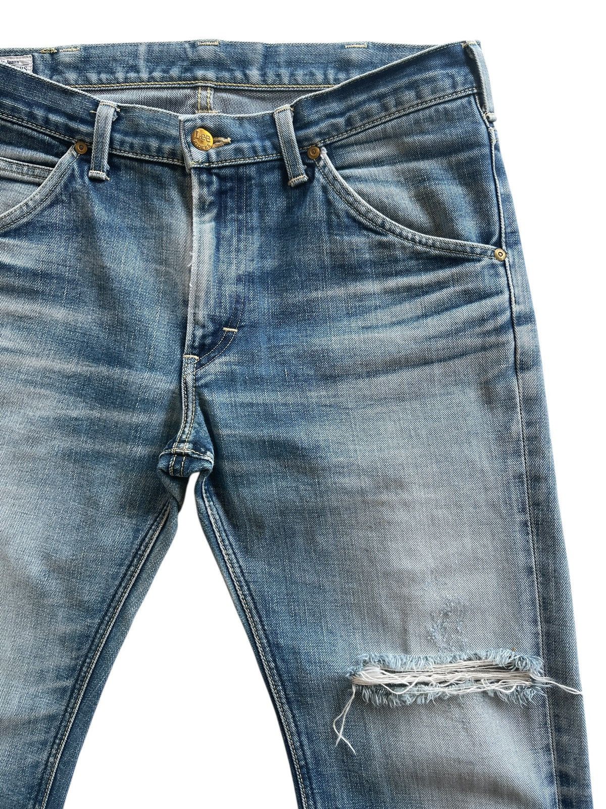Vintage Vintage Lee Rider Distressed Flare Denim Size US 34 / EU 50 - 4 Thumbnail