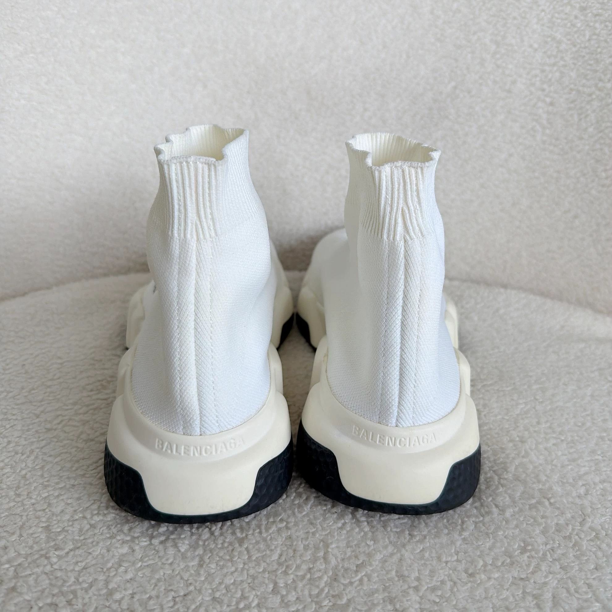 Balenciaga Balenciaga White Sock Sneaker 37 5051 Size US 6.5 / IT 36.5 - 4 Thumbnail