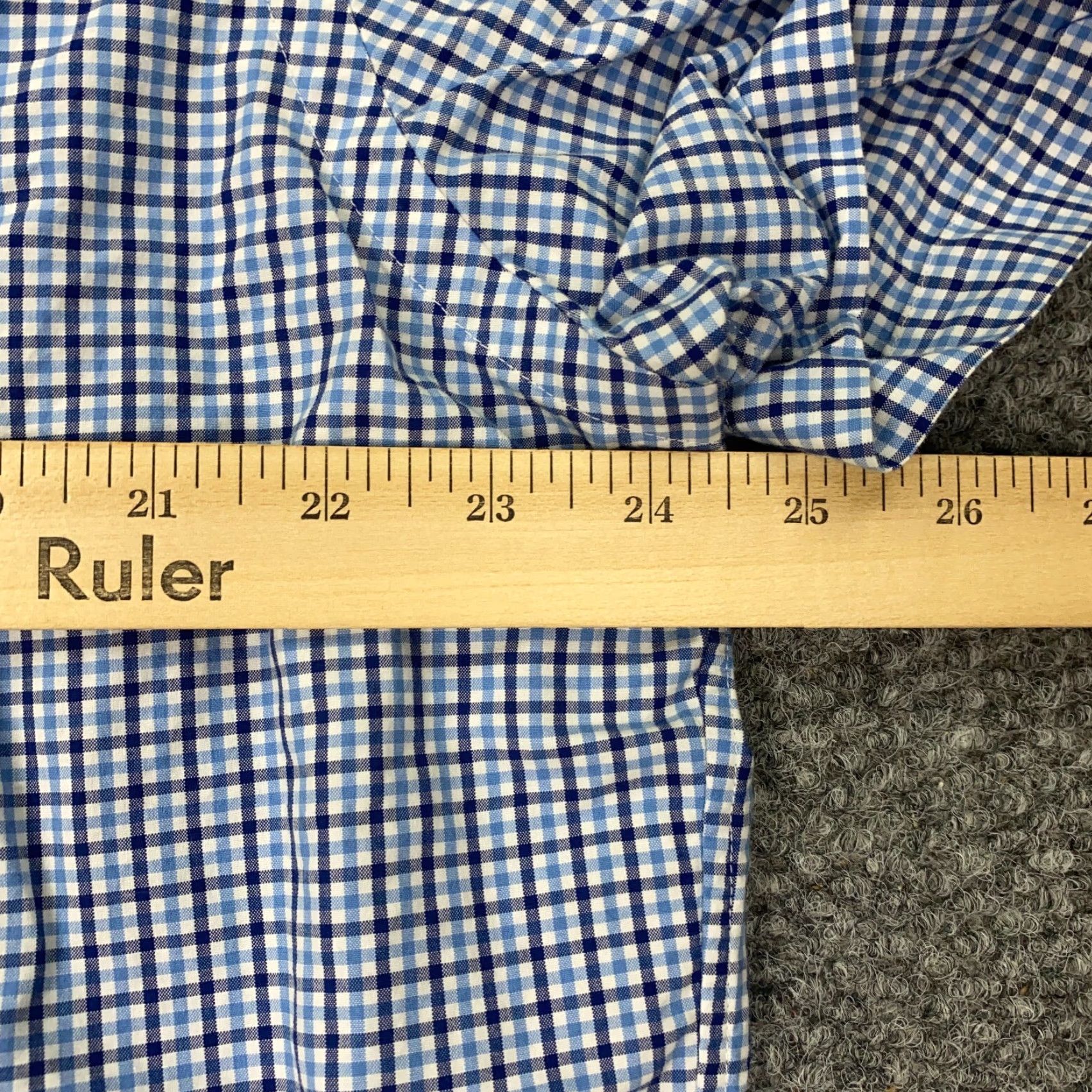 Ralph Lauren Ralph Lauren Classic Fit Button-Up Shirt XL Blue Plaid Short Sleeve Mens Size US XL / EU 56 / 4 - 8 Thumbnail