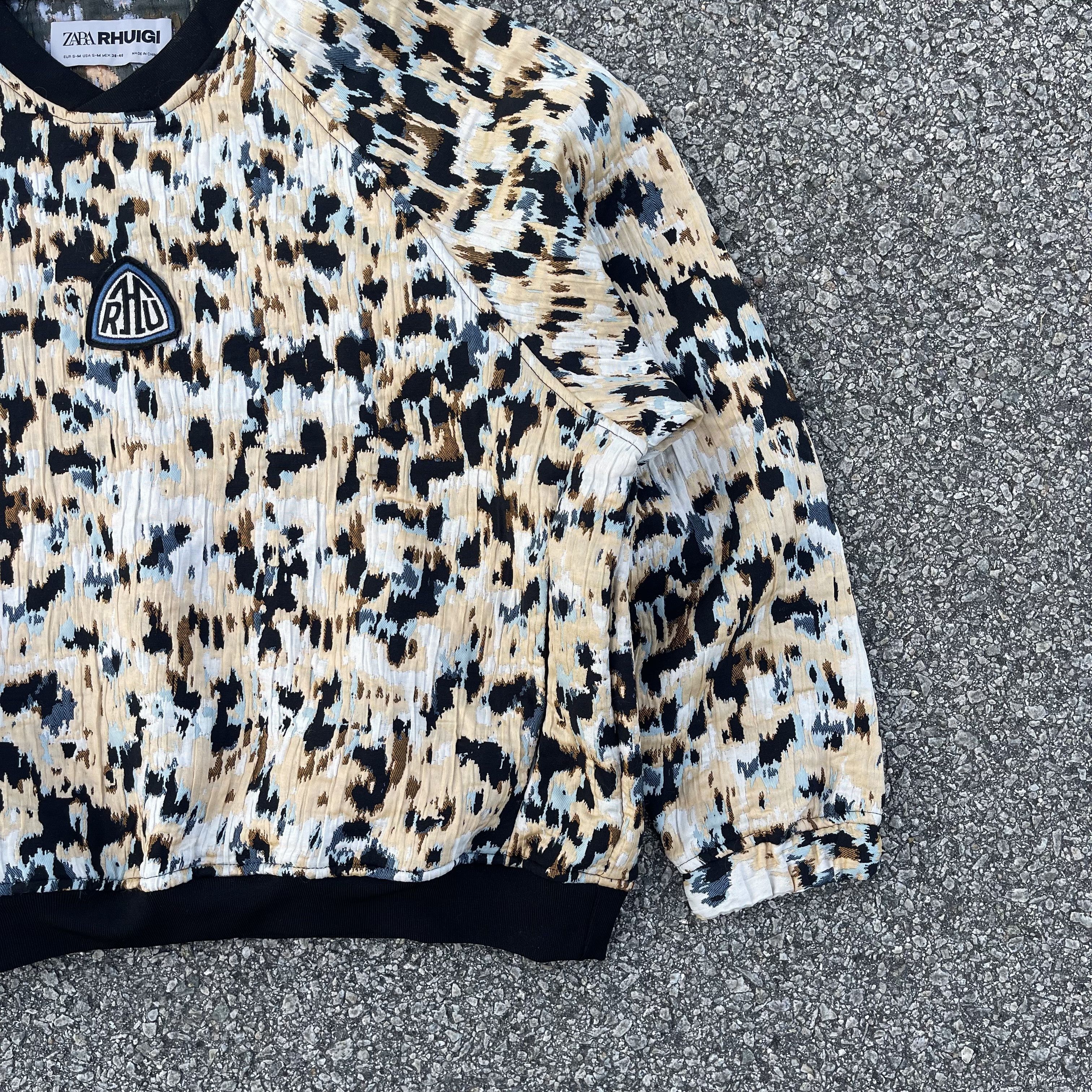 Rhude × Zara Rhuigi Baggy Leopard Pattern Pullover Jumper Size US M / EU 48-50 / 2 - 4 Thumbnail