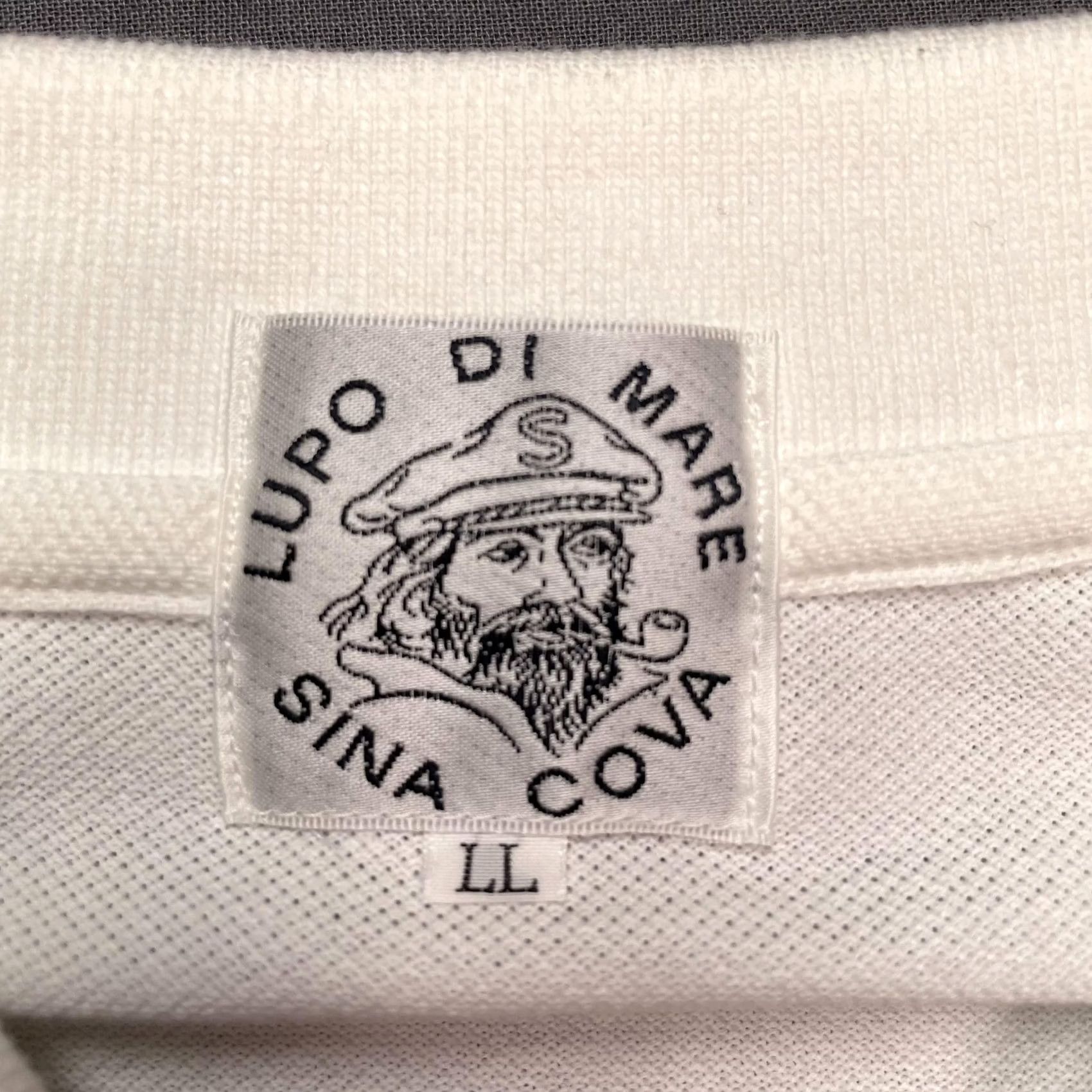Vintage VINTAGE Lupo Di Mare Sina Cova Polo Shirt Mens XL White Simbolo Marino Nautical Graphic Size US XL / EU 56 / 4 - 4 Thumbnail