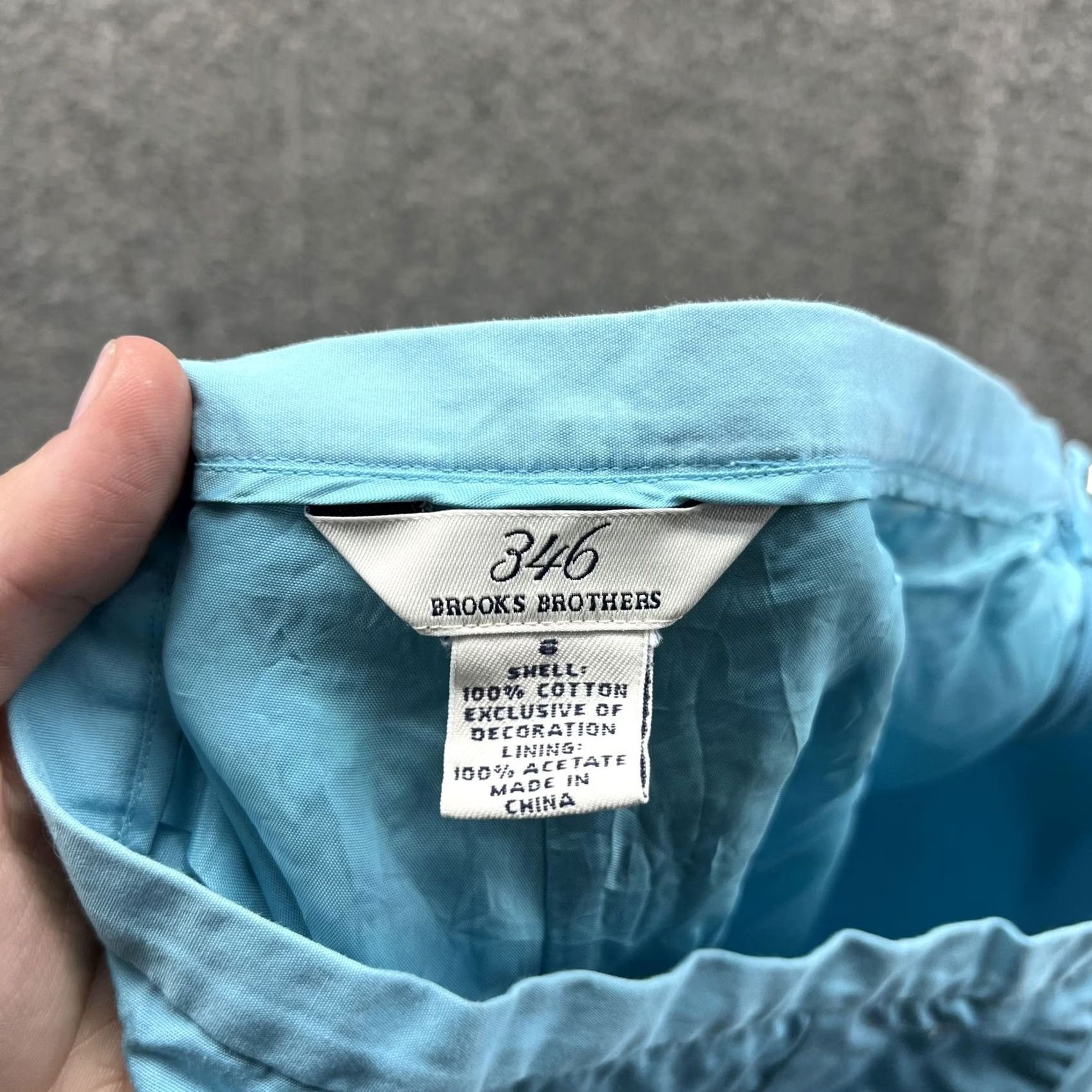 Brooks Brothers VINTAGE Brooks Brothers 346 Pants Womens Small Blue Palm Tree Embroidered Tropical Chino Casual Travel Size 28" / US 6 / IT 42 - 7 Thumbnail