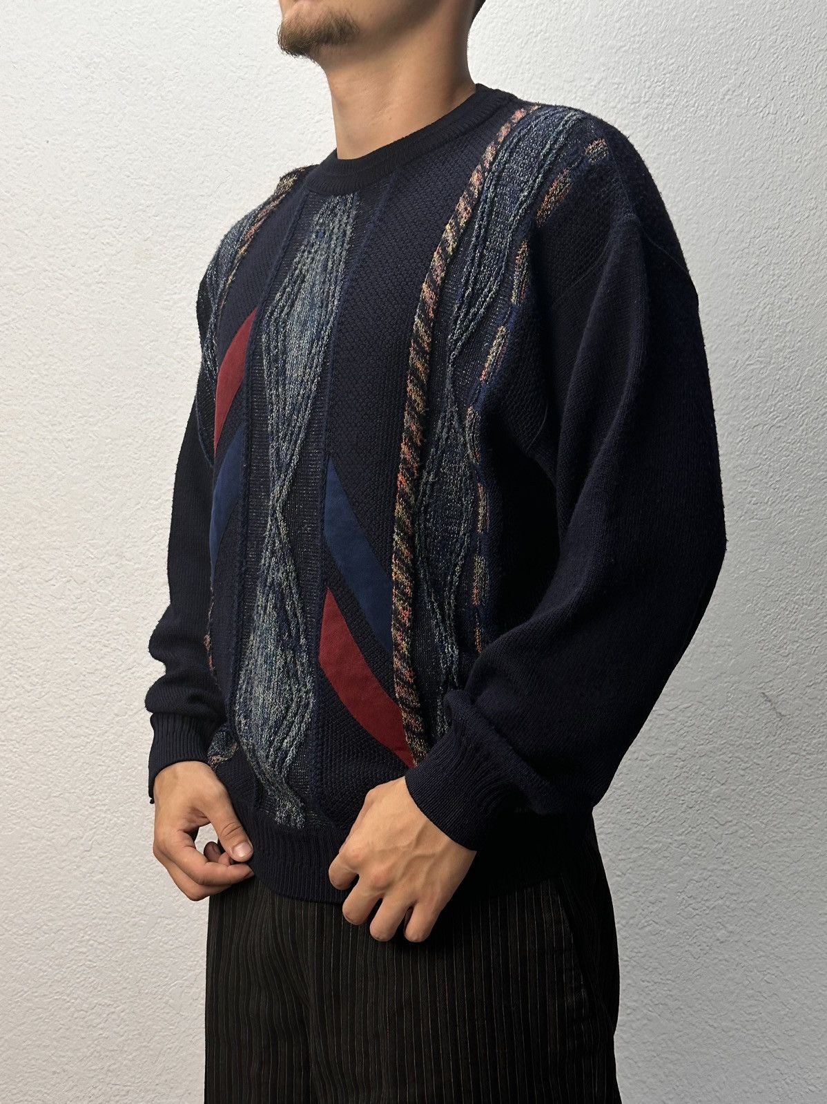 Carlo Colucci Vintage Y2K Gothic Sweater Distressed Faded Diesel Kapital Size US L / EU 52-54 / 3 - 15 Thumbnail